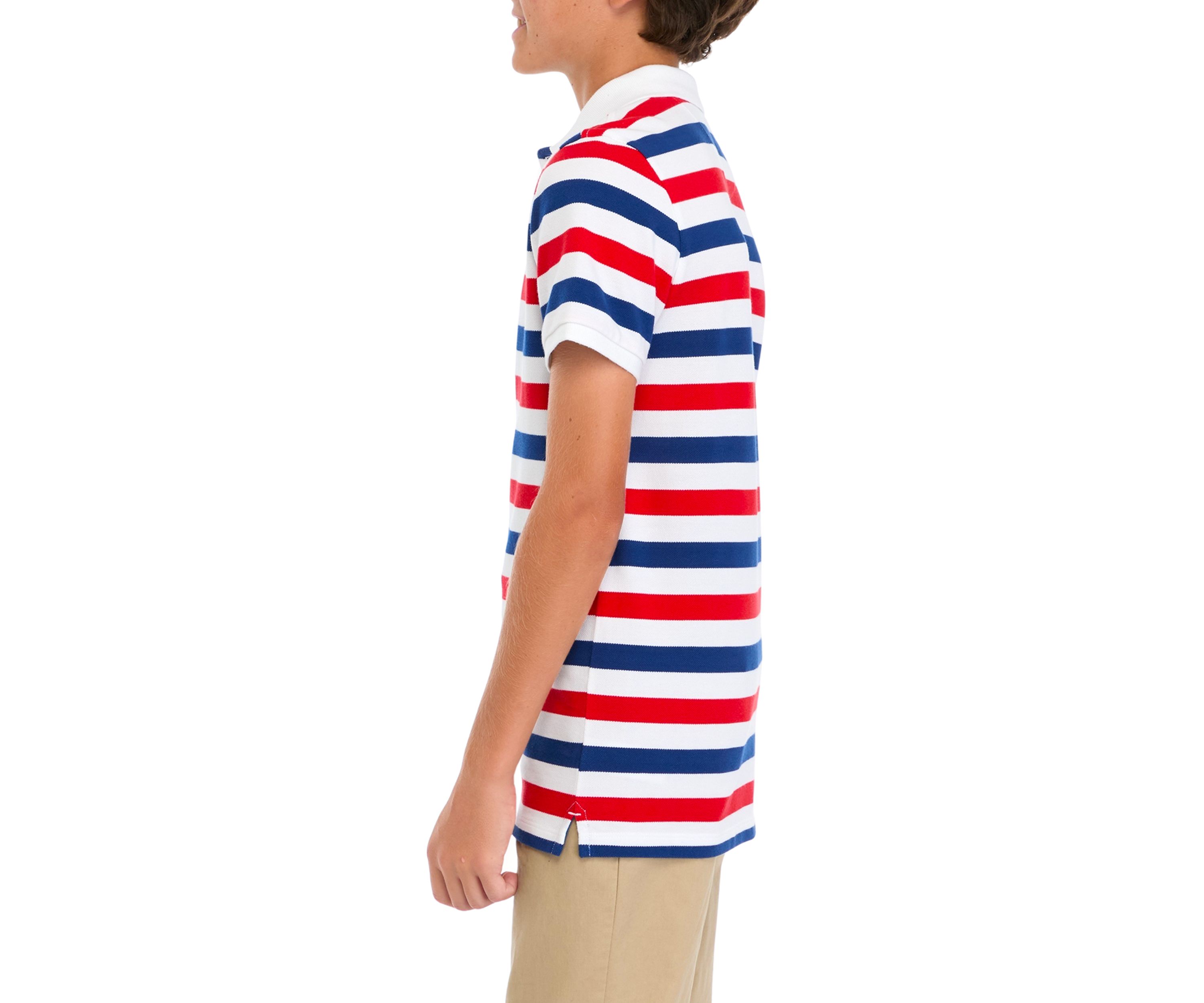 Boys 8-20 Heritage Stripe Piqué Polo Shirt