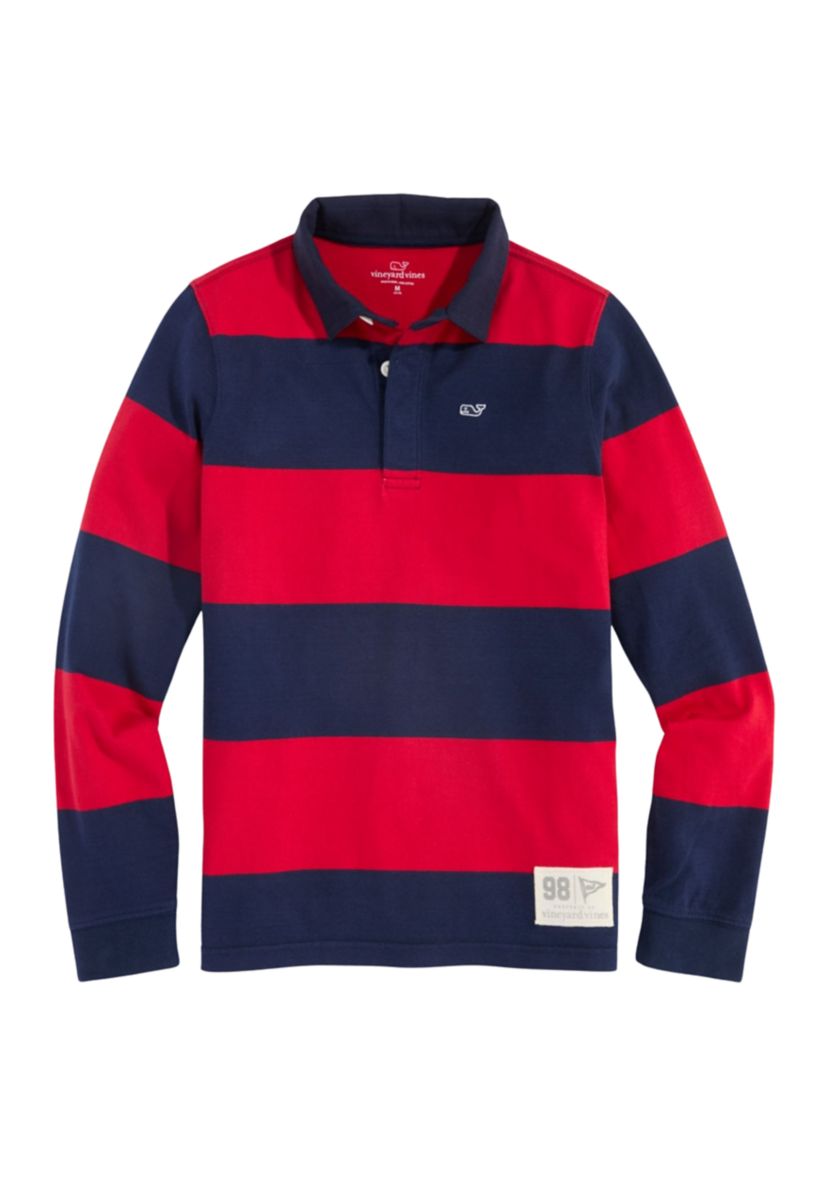 Boys 8-20 Striped Rugby Shirt
