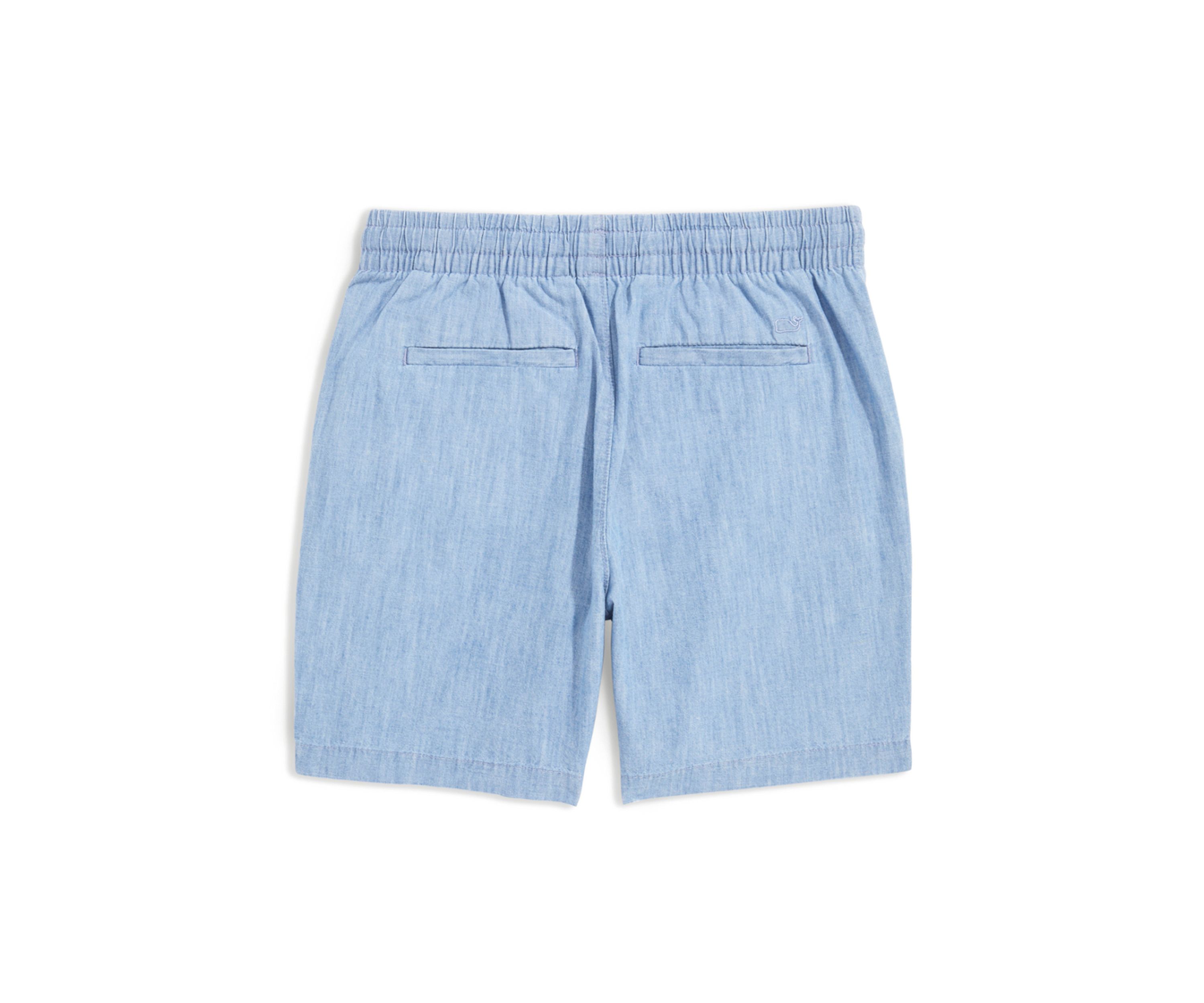 Boys 8-20 Pull On Chambray Shorts