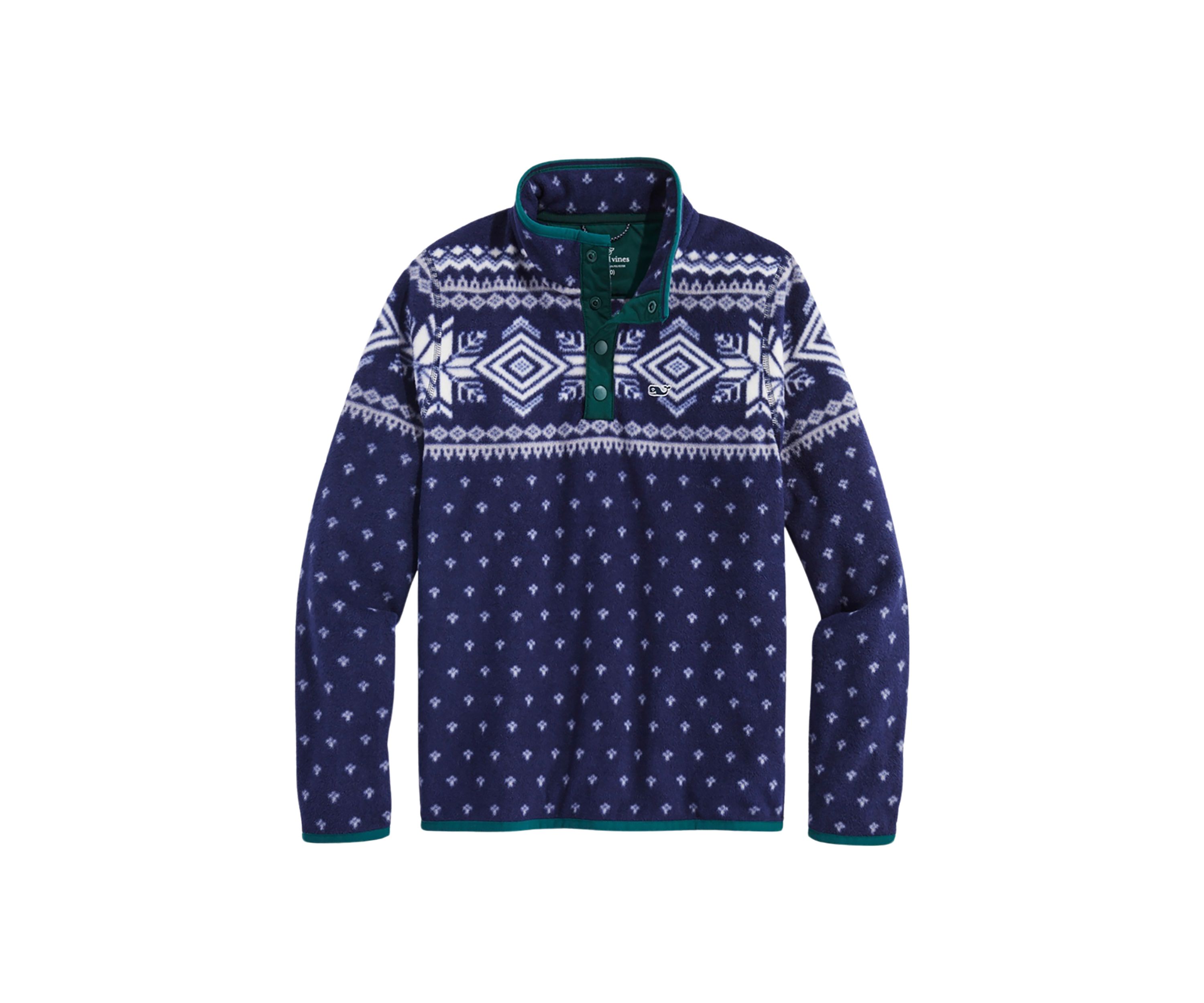 Boys 8-20 Printed Harbor Fleece 1/4 Snap Pullover