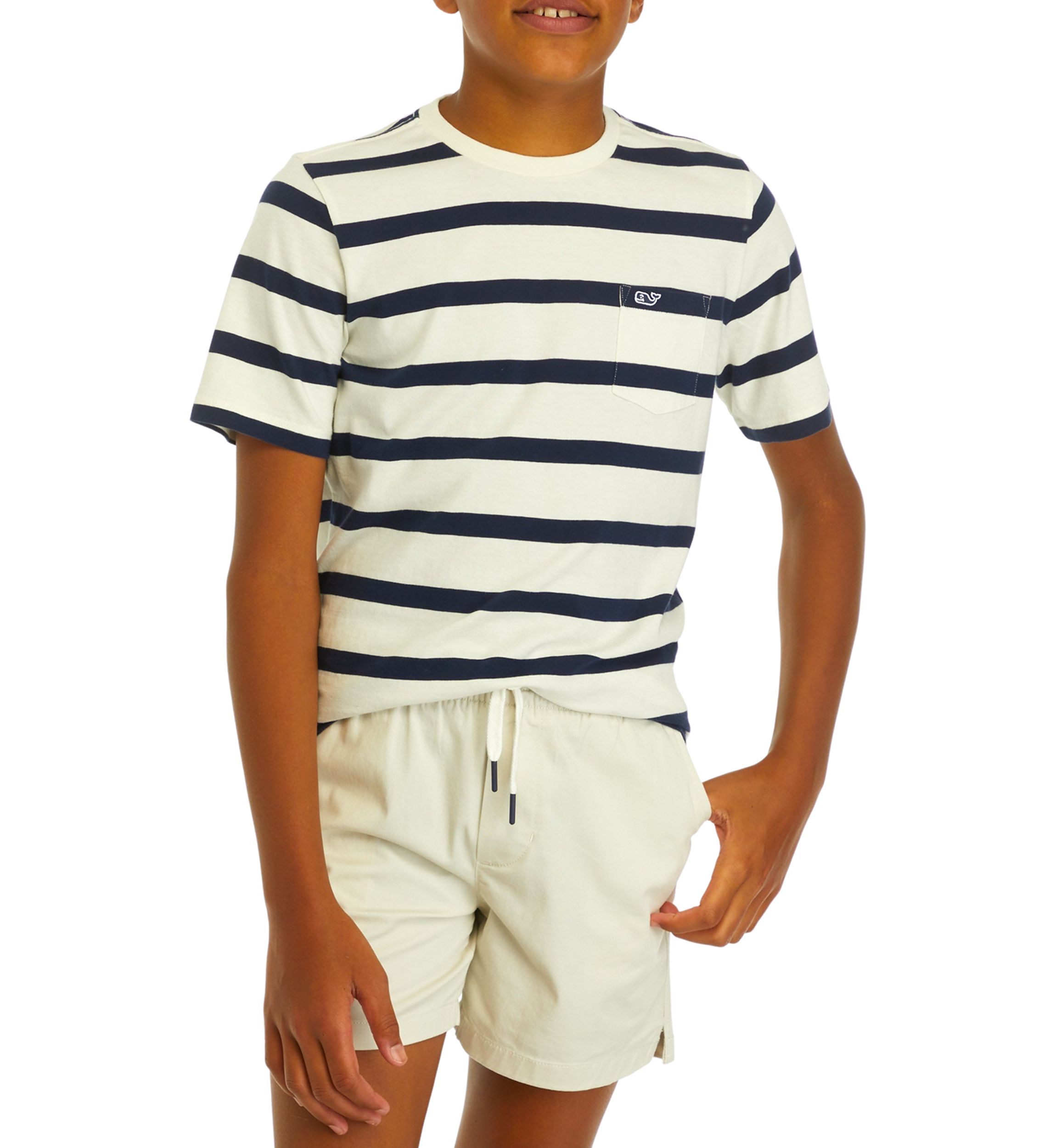 Boys 8-20 Clean Slub Breton T-Shirt