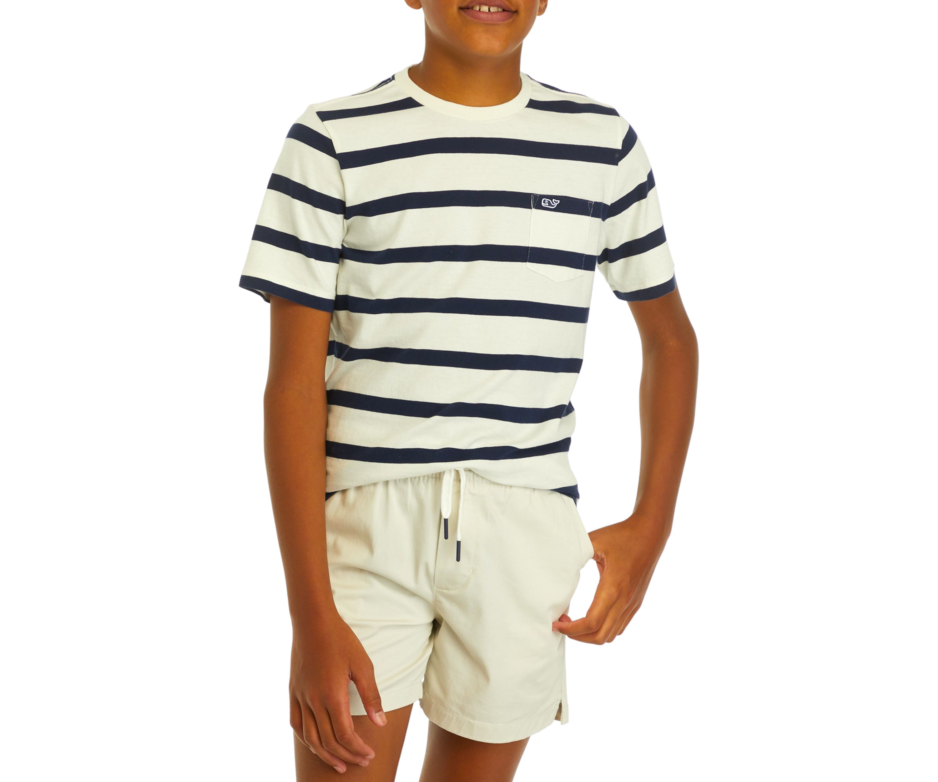 Boys 8-20 Clean Slub Breton T-Shirt