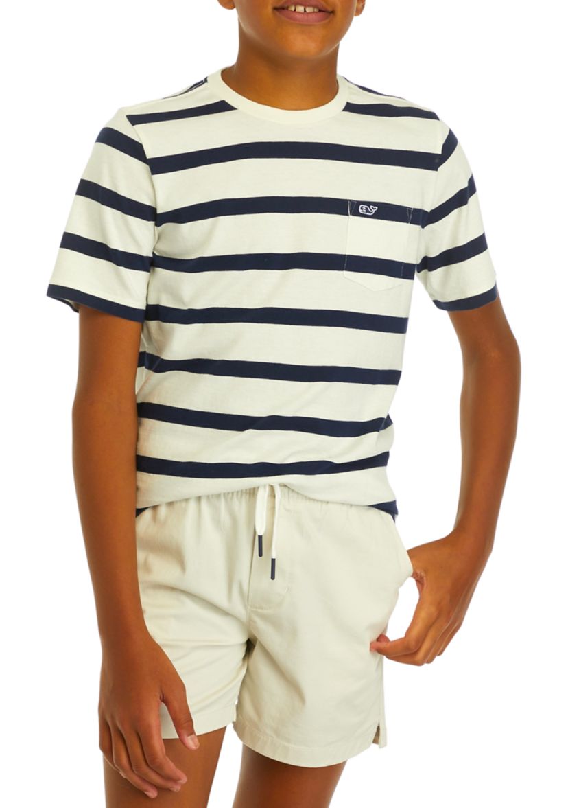Boys 8-20 Clean Slub Breton T-Shirt