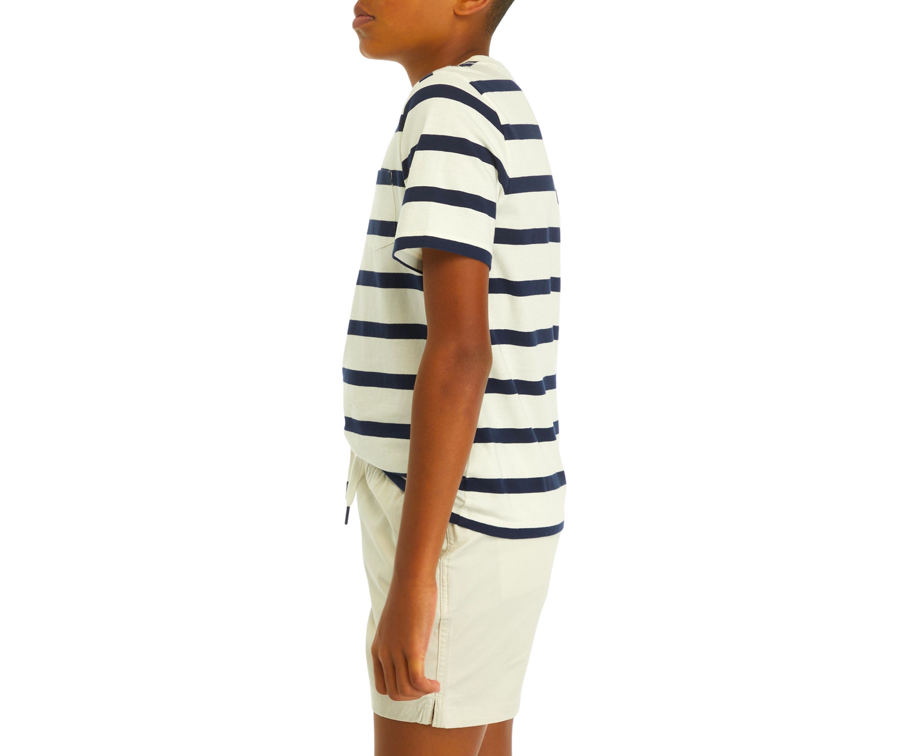 Boys 8-20 Clean Slub Breton T-Shirt