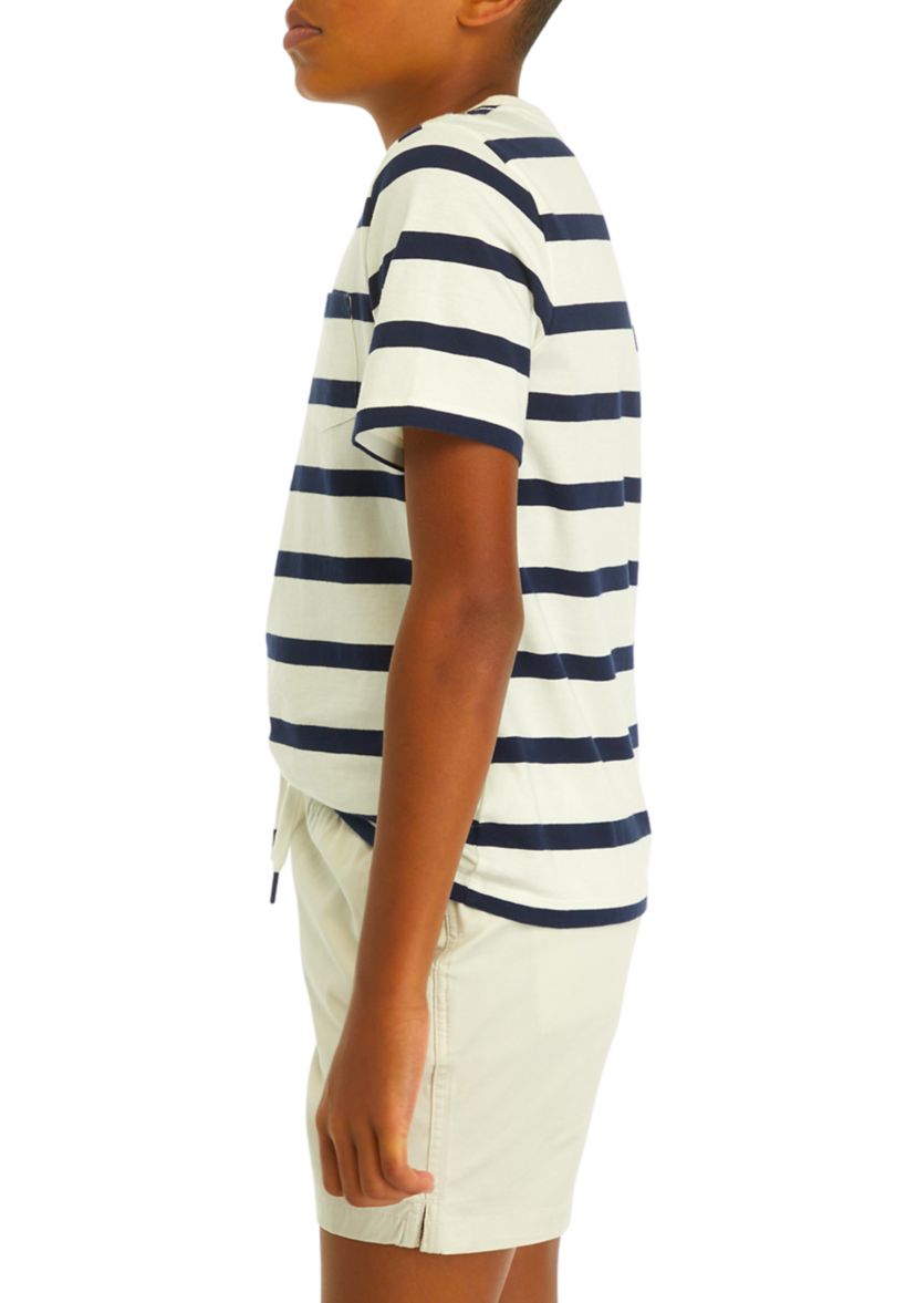 Boys 8-20 Clean Slub Breton T-Shirt