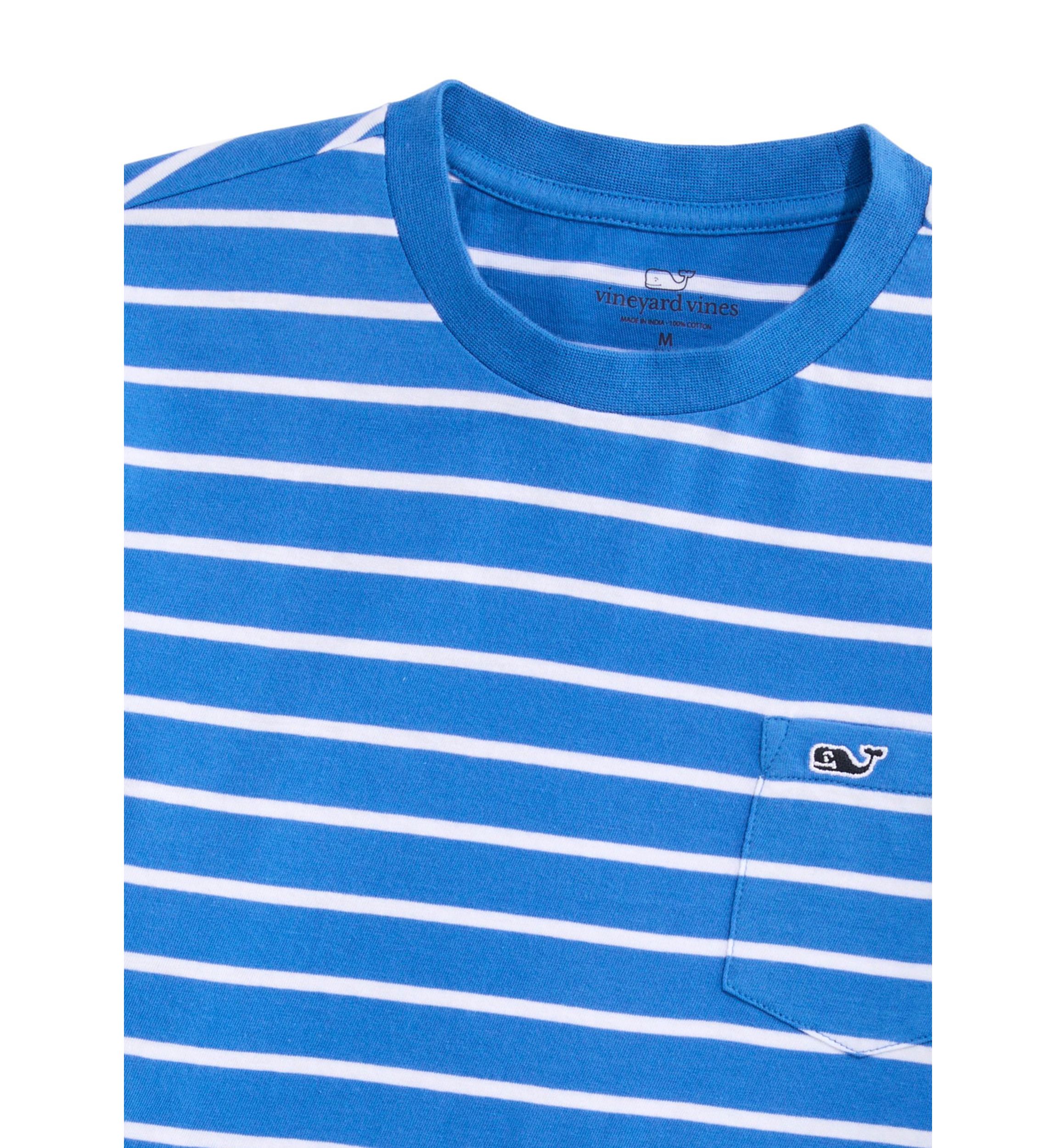 Boys 8-20 Long Sleeve Striped Pocket T-Shirt