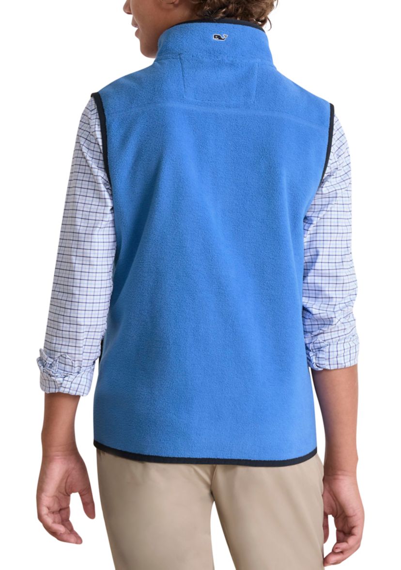 Boys 8-20 Harbor Fleece Zip Up Vest 