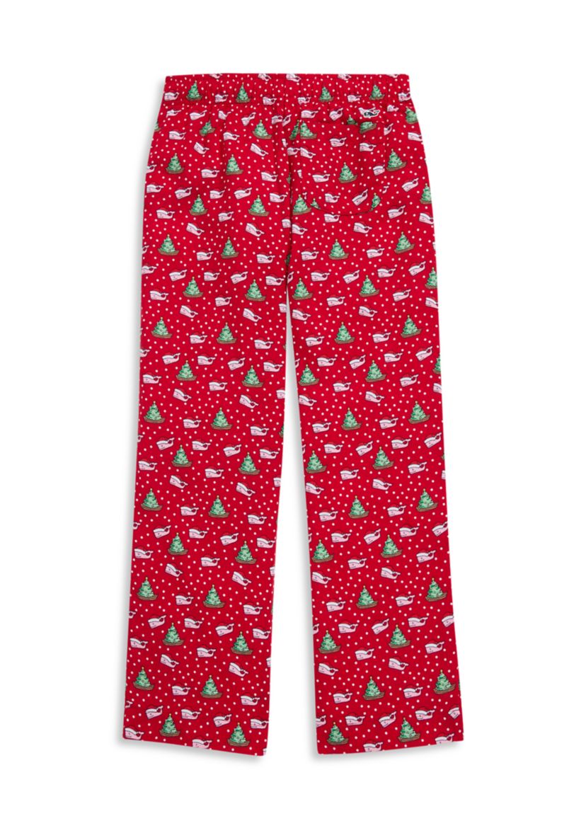 Boys 8-20 Santa Whale Fleece Lounge Pants 