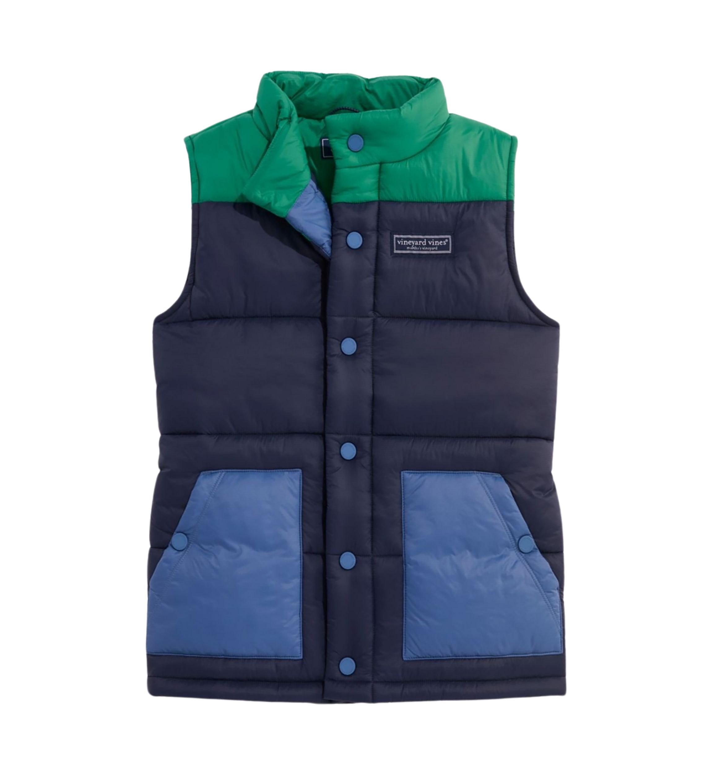 Boys 8-20 Novelty Color Blocked Puffer Vest