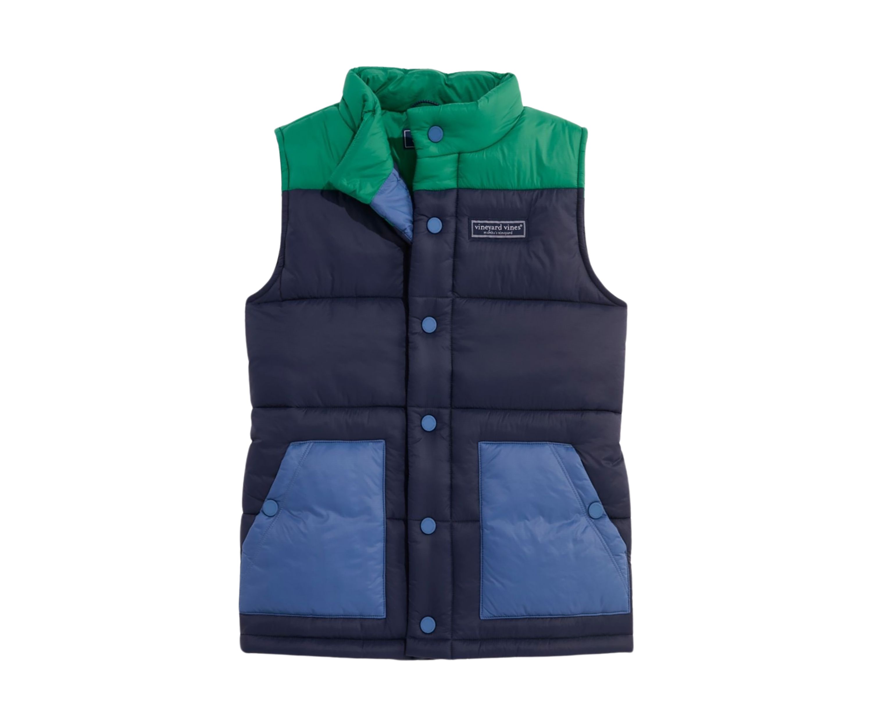 Boys 8-20 Novelty Color Blocked Puffer Vest