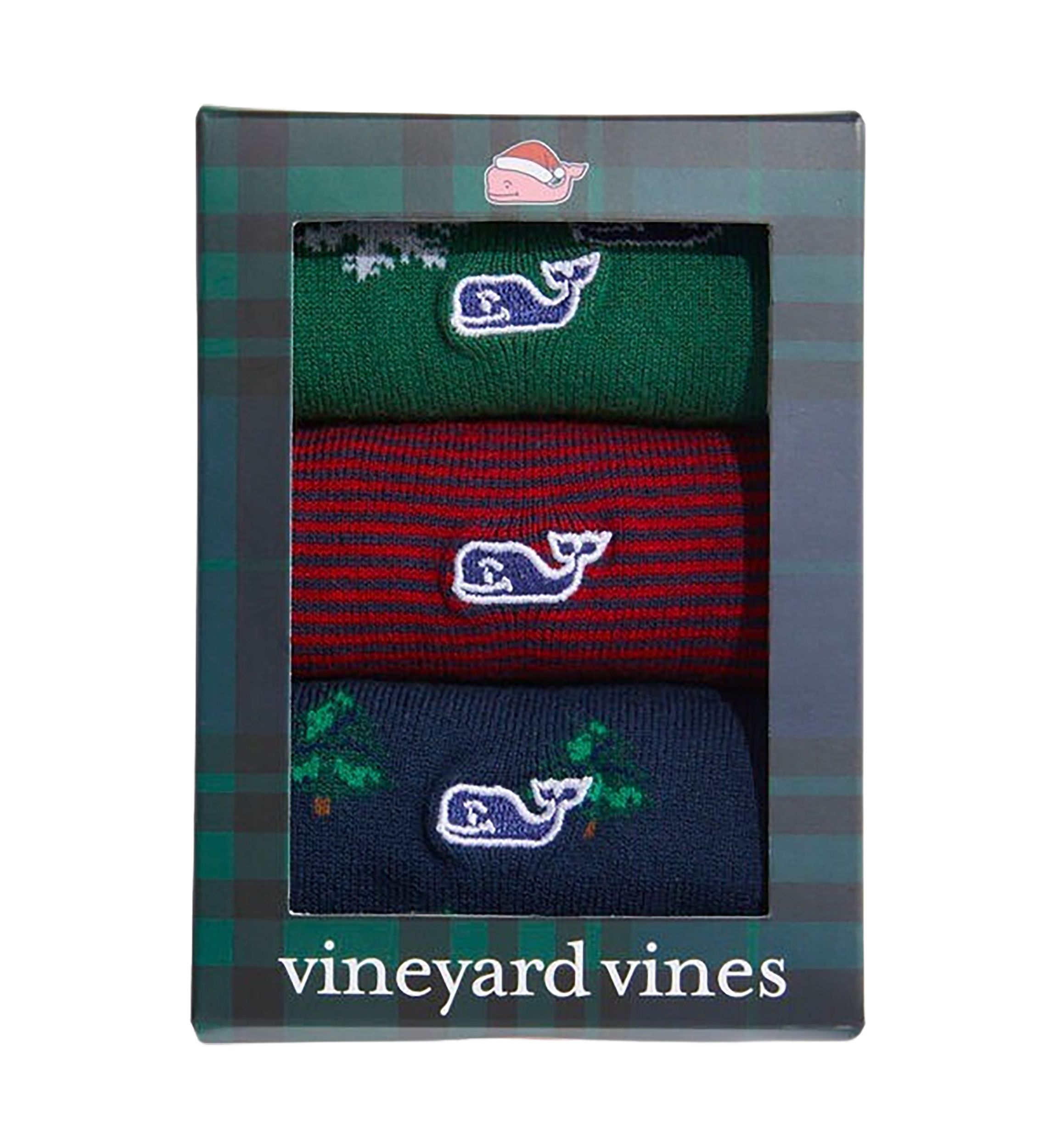 Boys Holiday Printed Whales Icon Socks - 3 Pack