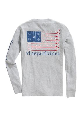 Vineyard Vines Boys 8 20 Long Sleeve Hockey Flag Shirt belk