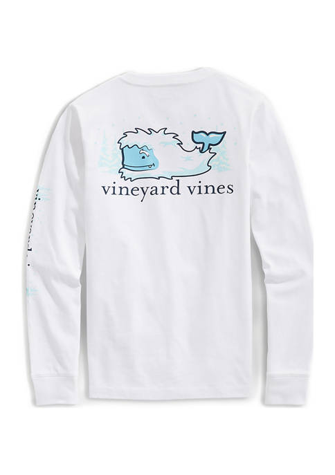 Vineyard Vines Boys 8-20 Yeti Whale Long-Sleeve Pocket Tee | belk