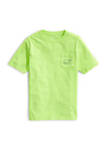 Boys 8-20 Short Sleeve Garment Dyed Neon Vintage Whale Pocket T-Shirt