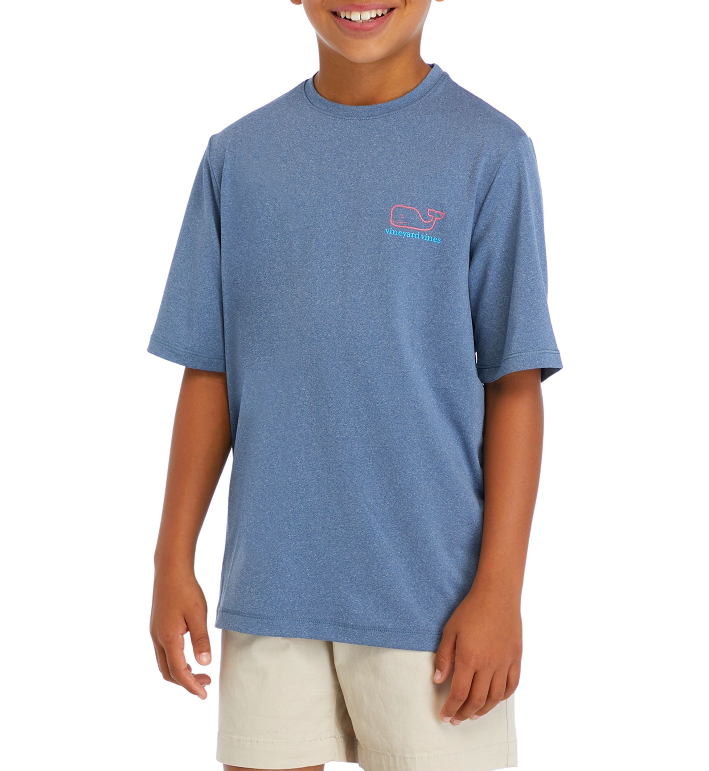 Boys 8-20 Short Sleeve Whale Harbor Graphic T-Shirt