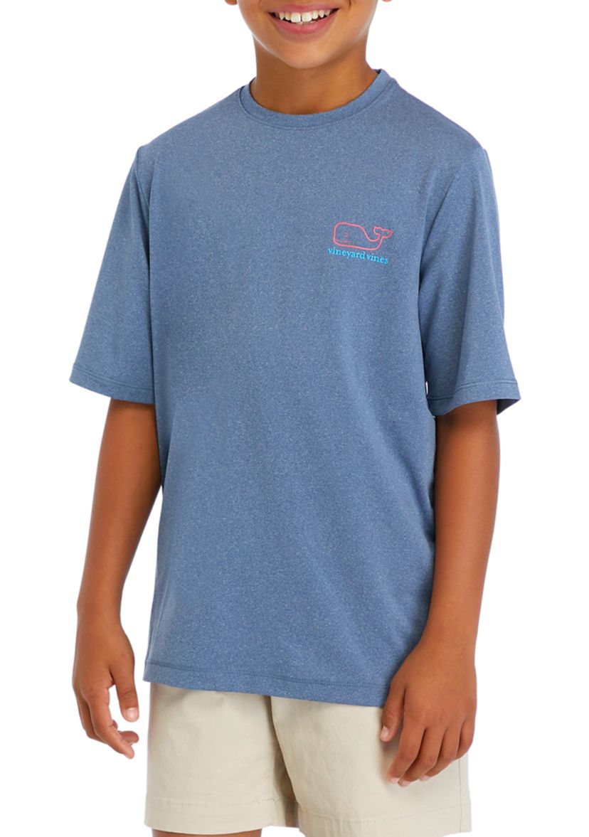 Boys 8-20 Short Sleeve Whale Harbor Graphic T-Shirt