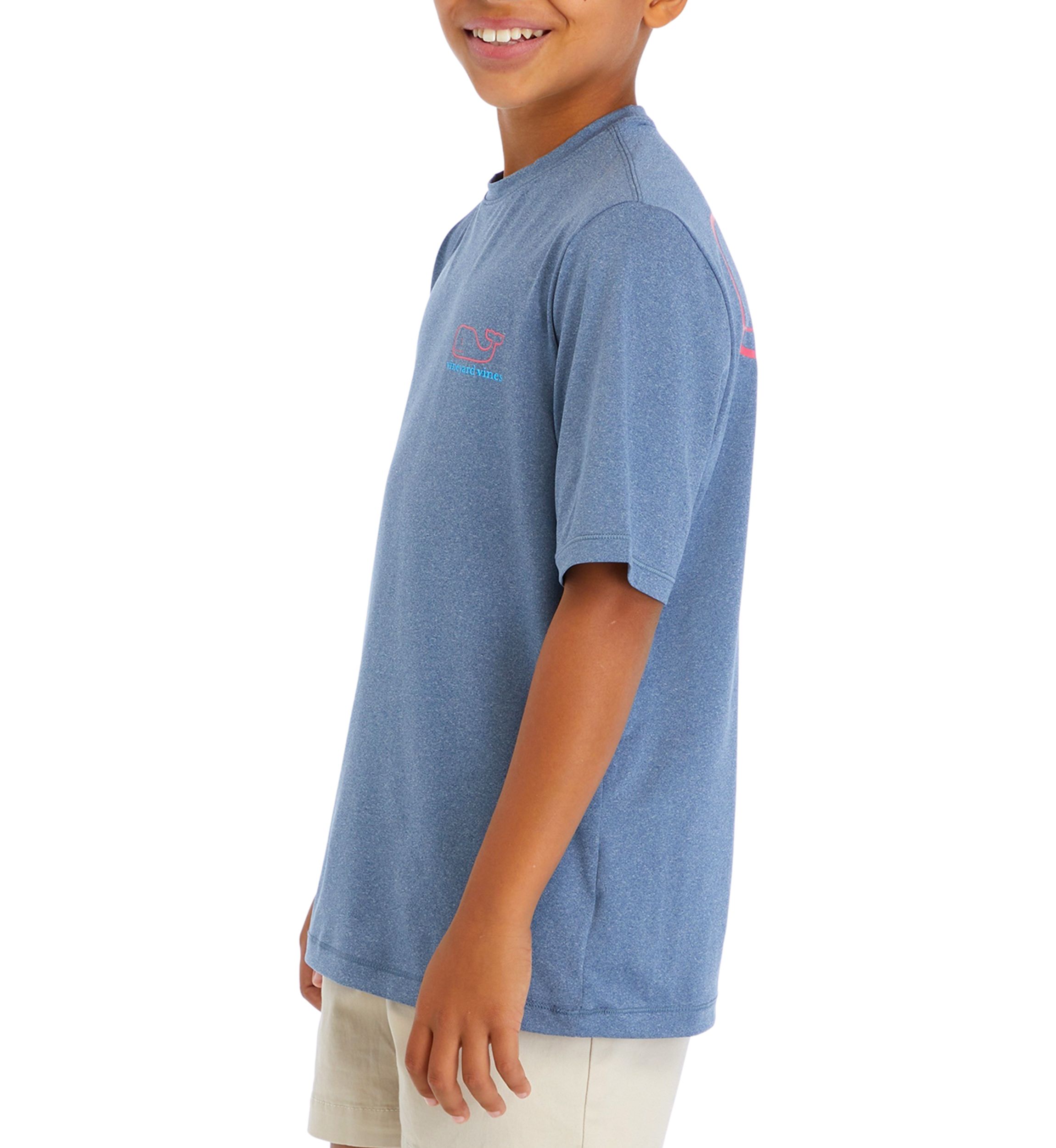 Boys 8-20 Short Sleeve Whale Harbor Graphic T-Shirt
