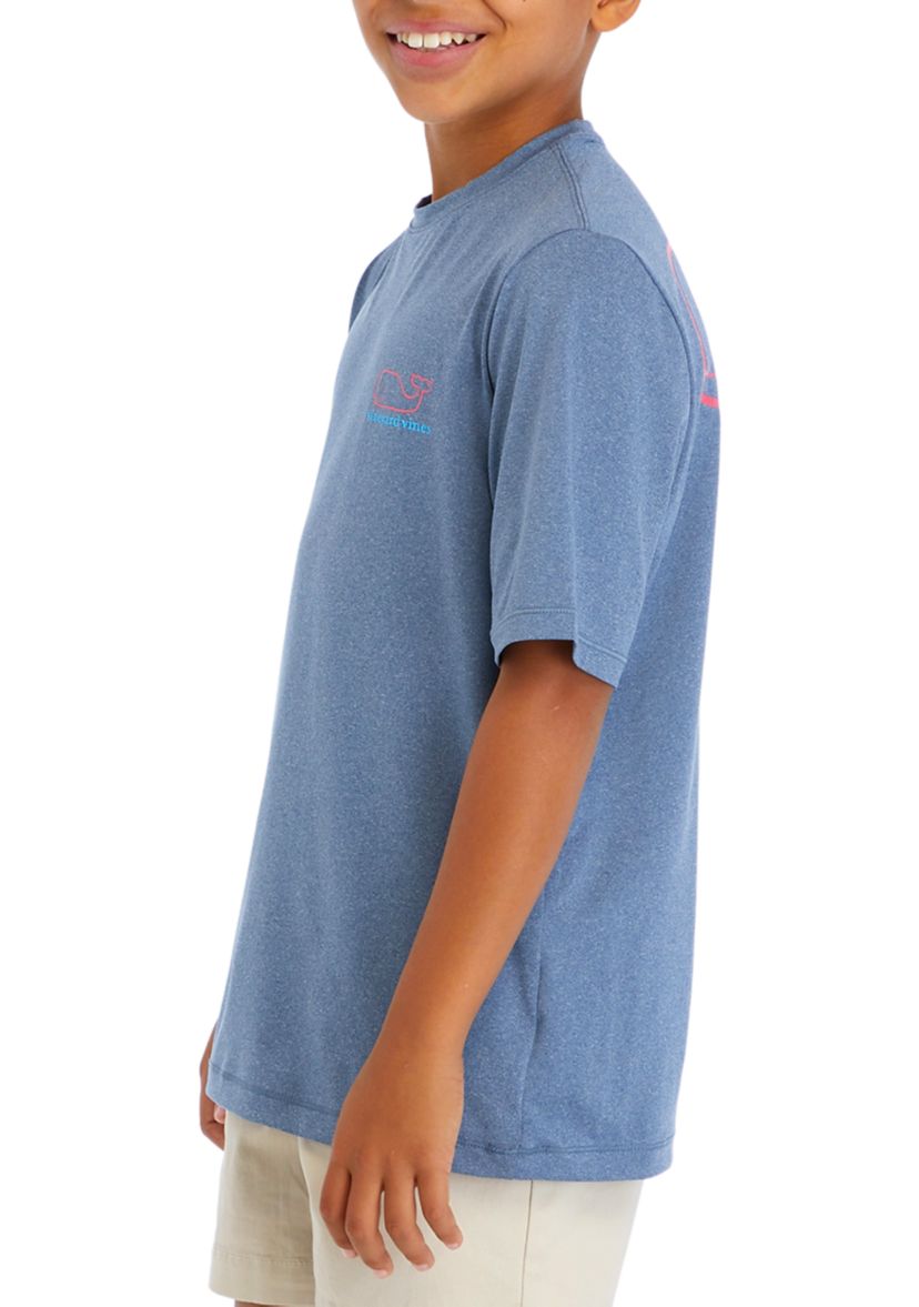 Boys 8-20 Short Sleeve Whale Harbor Graphic T-Shirt