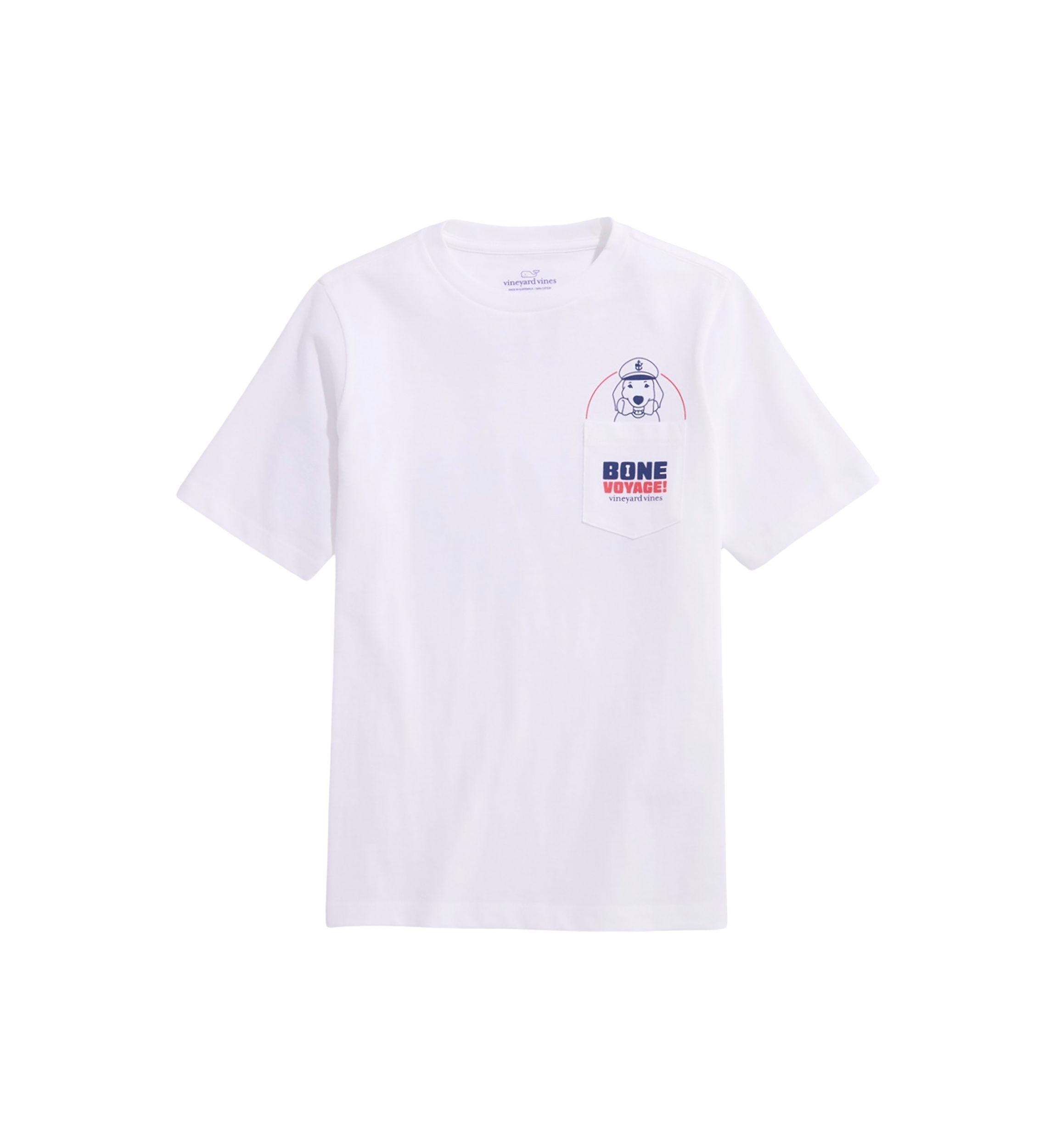 Boys 8-20 Bone Voyage Short Sleeve Graphic Pocket T-Shirt