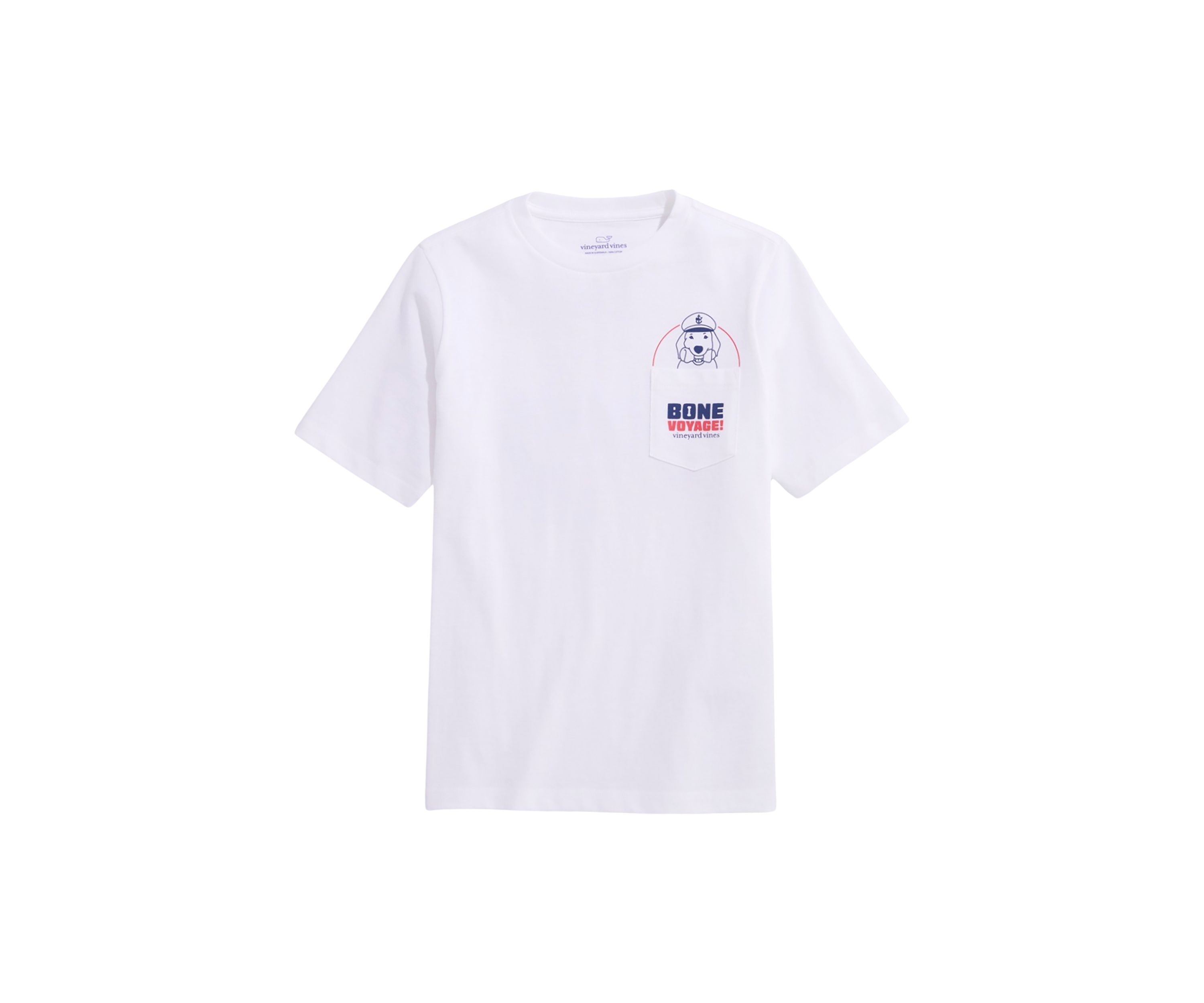 Boys 8-20 Bone Voyage Short Sleeve Graphic Pocket T-Shirt