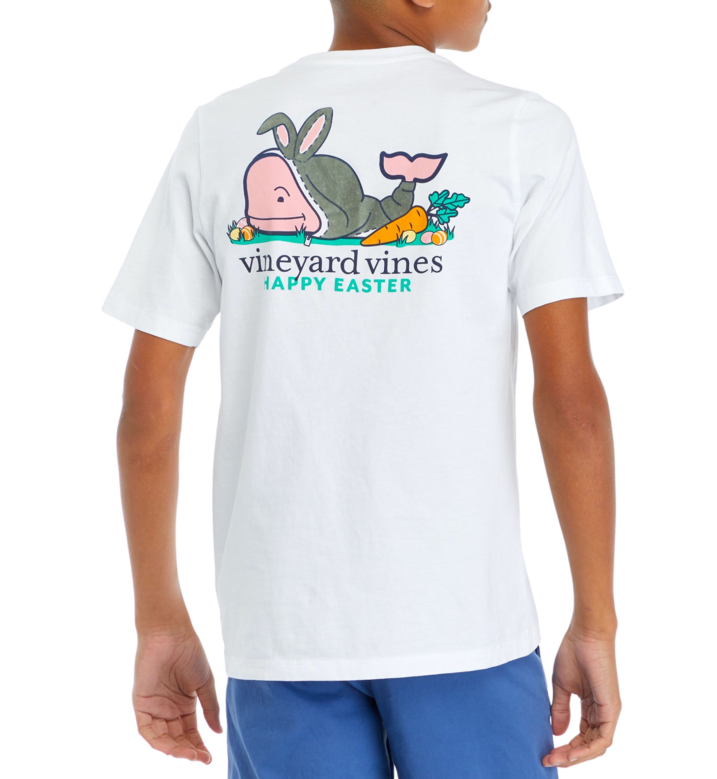 Boys 8-20 Short Sleeve Bunny Whale Logo Graphic T-Shirt 