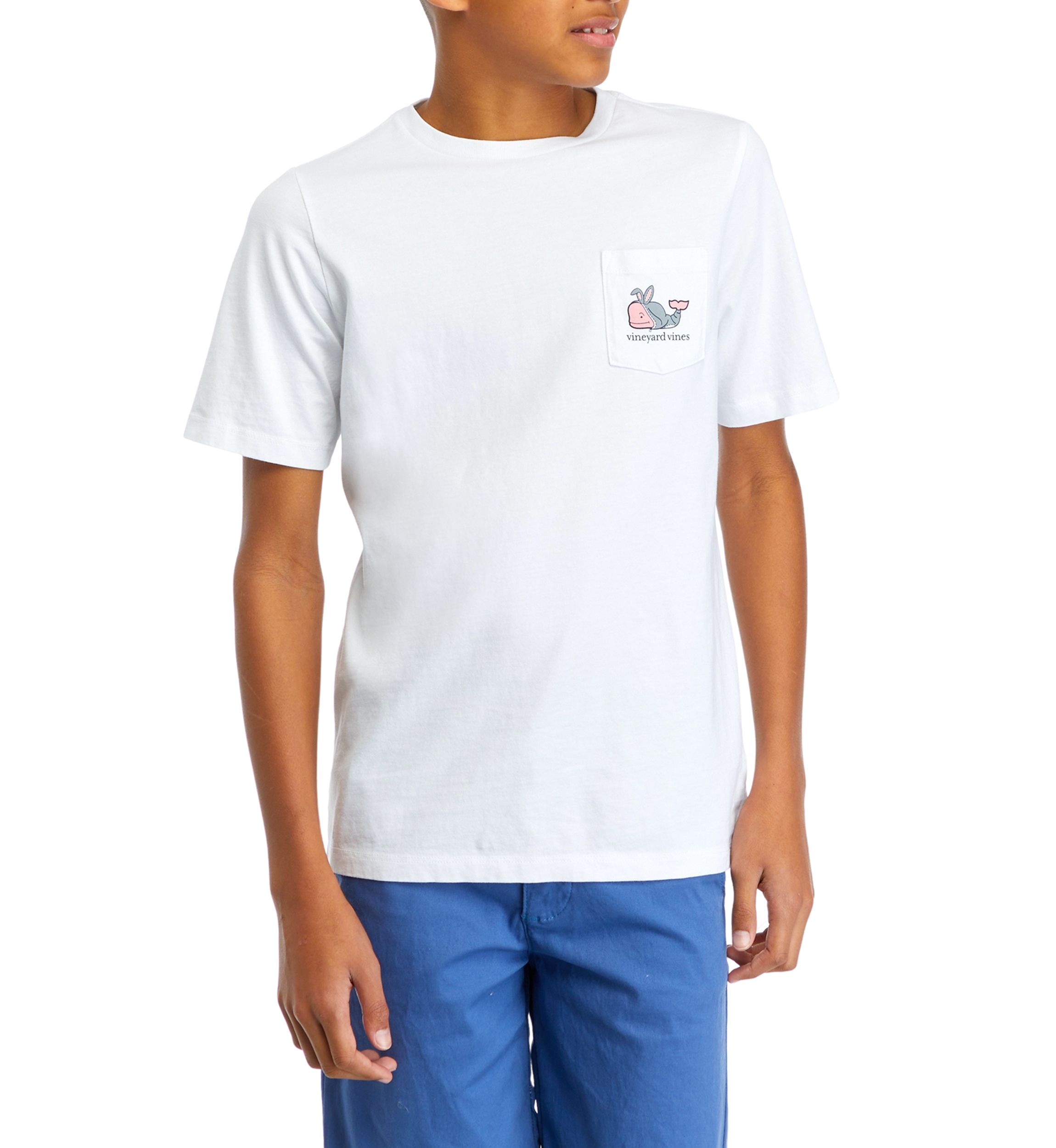 Boys 8-20 Short Sleeve Bunny Whale Logo Graphic T-Shirt 