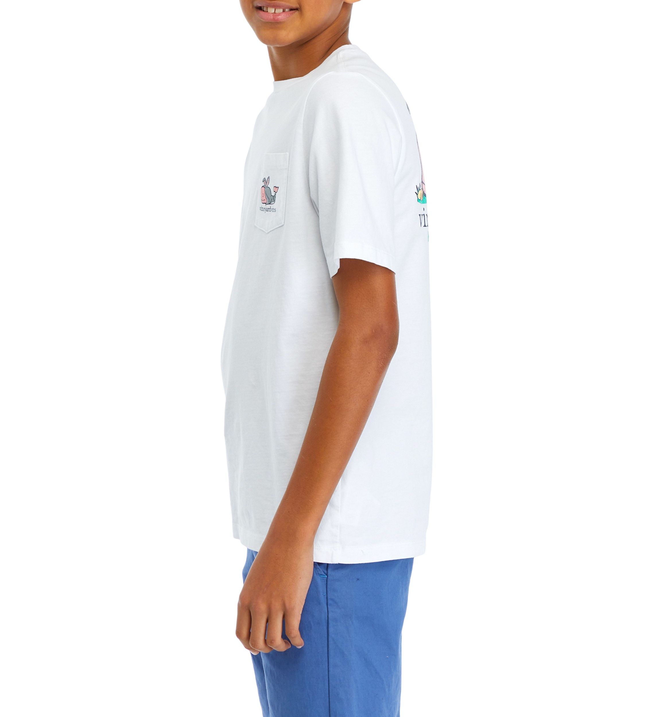 Boys 8-20 Short Sleeve Bunny Whale Logo Graphic T-Shirt 