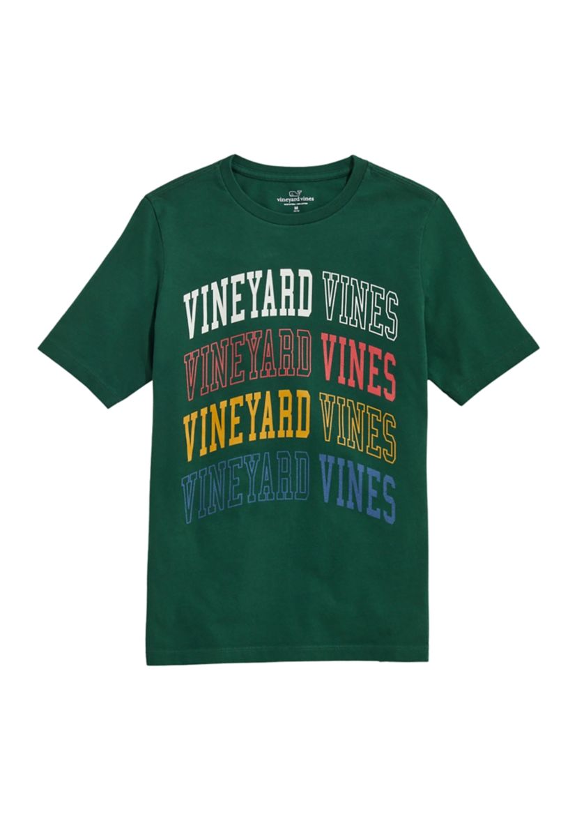 Boys 8-20 Stacked Logo Short Sleeve T-Shirt