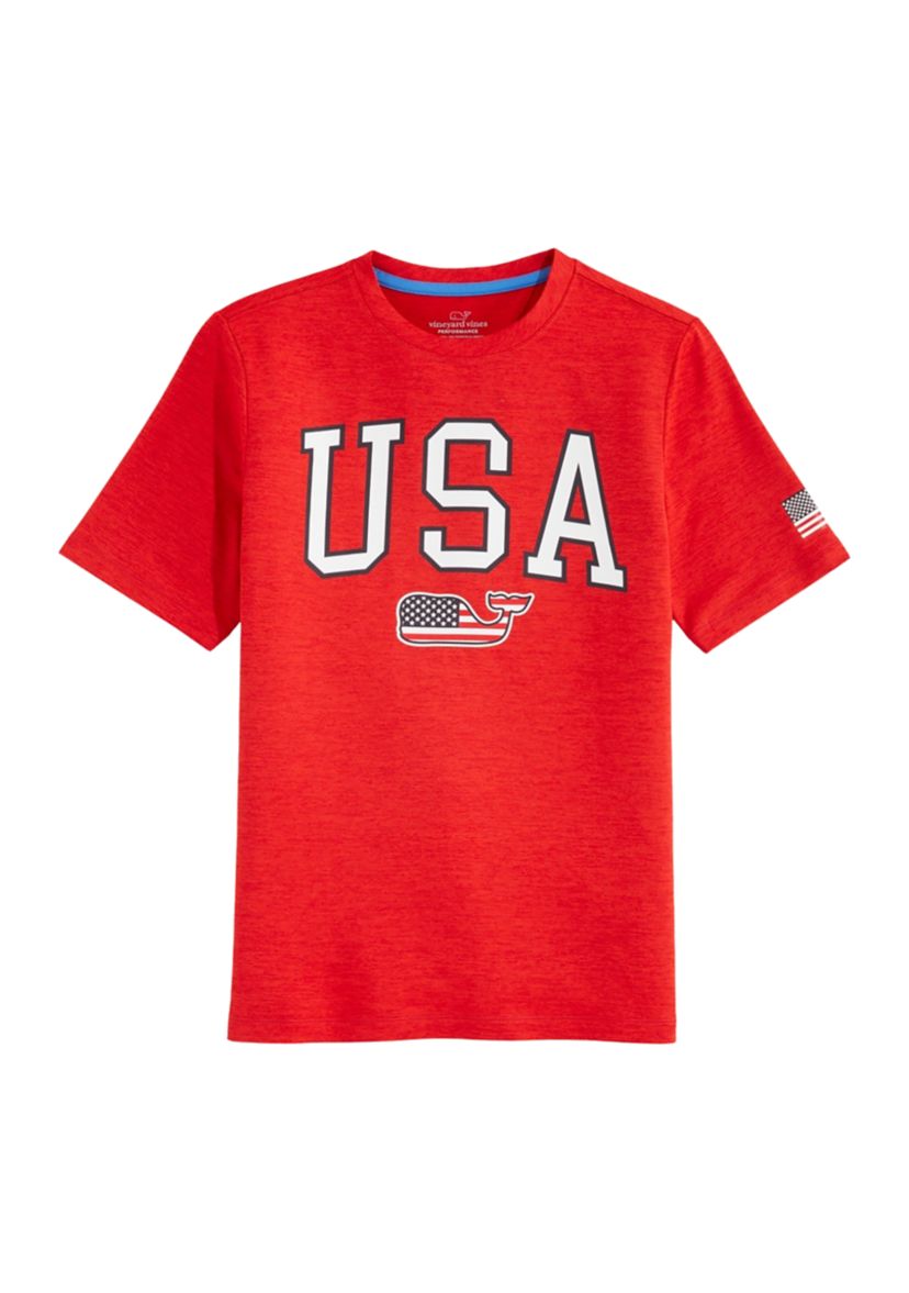 Boys 8-20 Short Sleeve USA Graphic T-Shirt 
