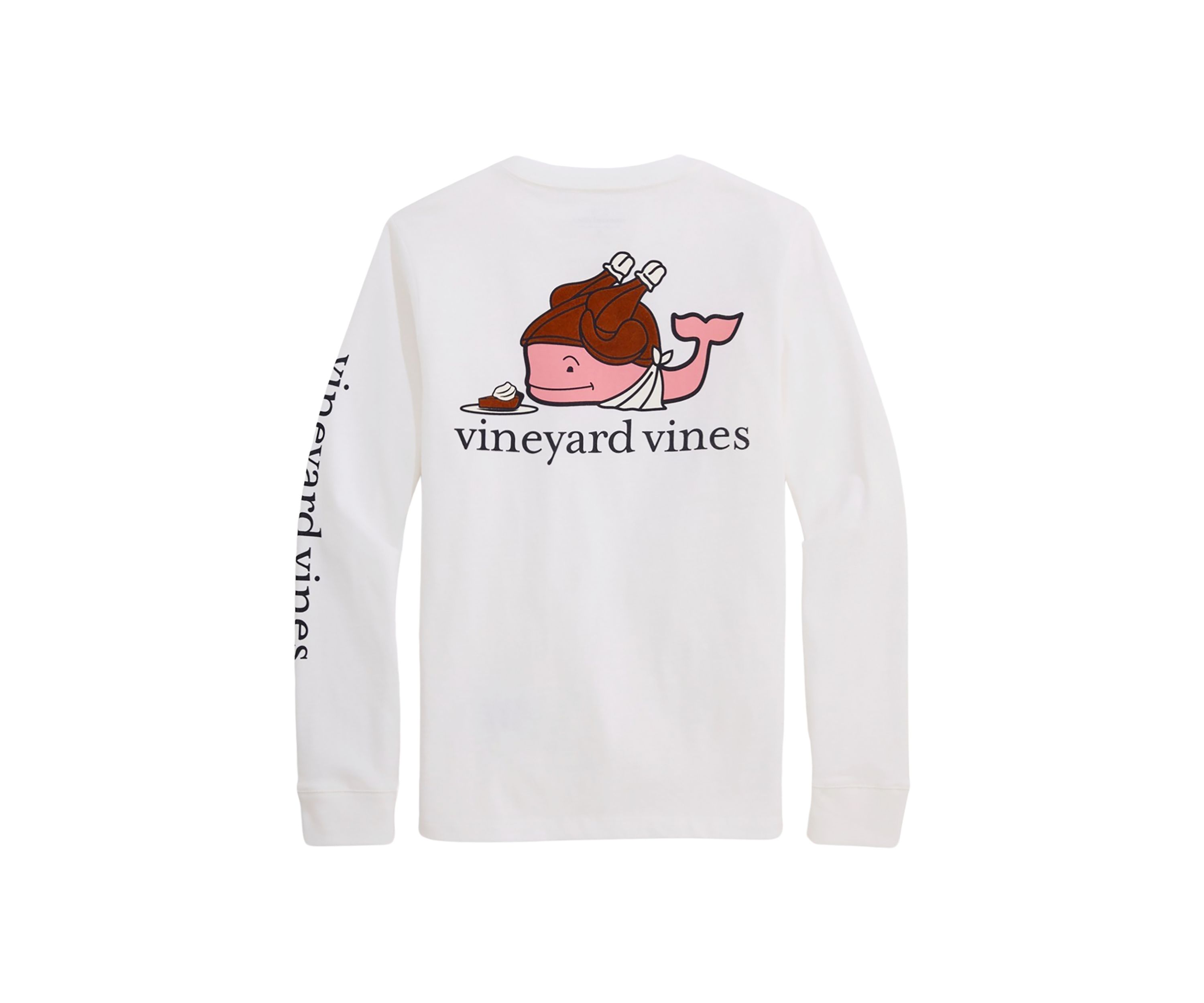 Boys 8-20 Turkey Hat Whale Long Sleeve T-Shirt