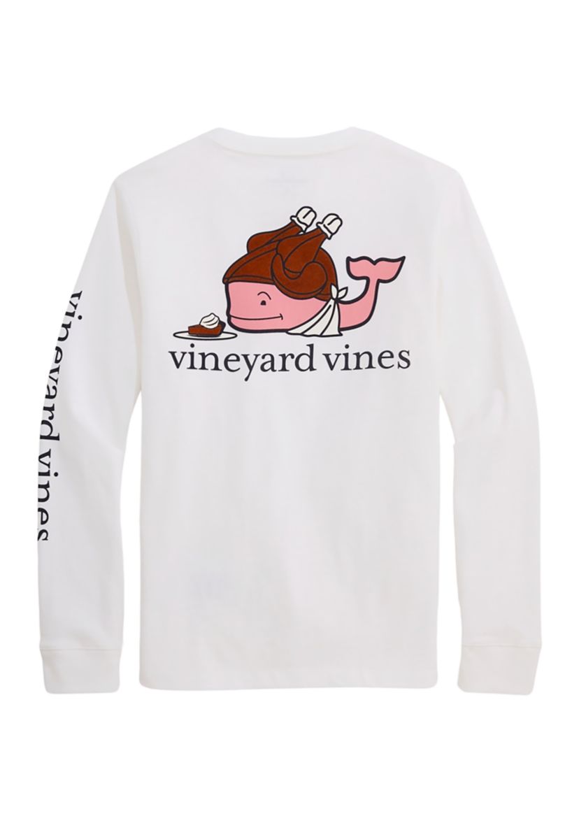 Boys 8-20 Turkey Hat Whale Long Sleeve T-Shirt