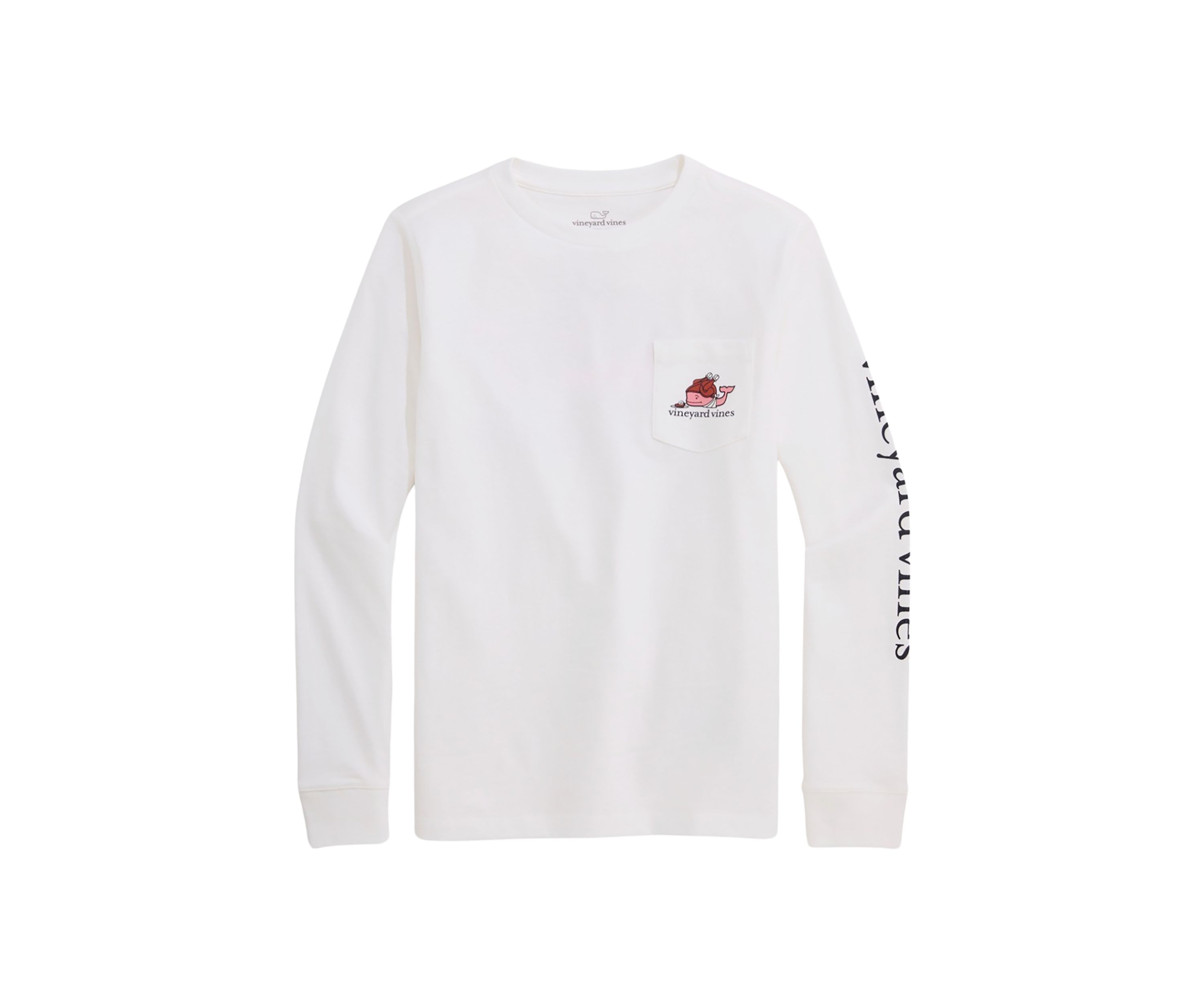 Boys 8-20 Turkey Hat Whale Long Sleeve T-Shirt
