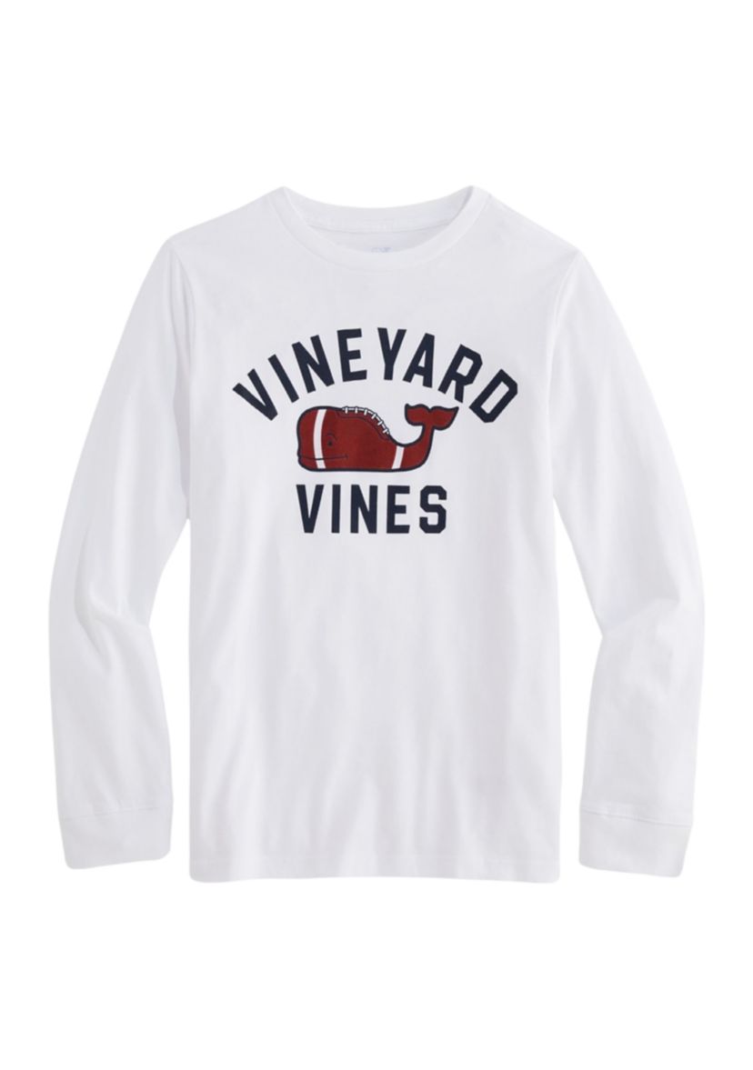 Boys 8-20 Textured Football Whale T-Shirt