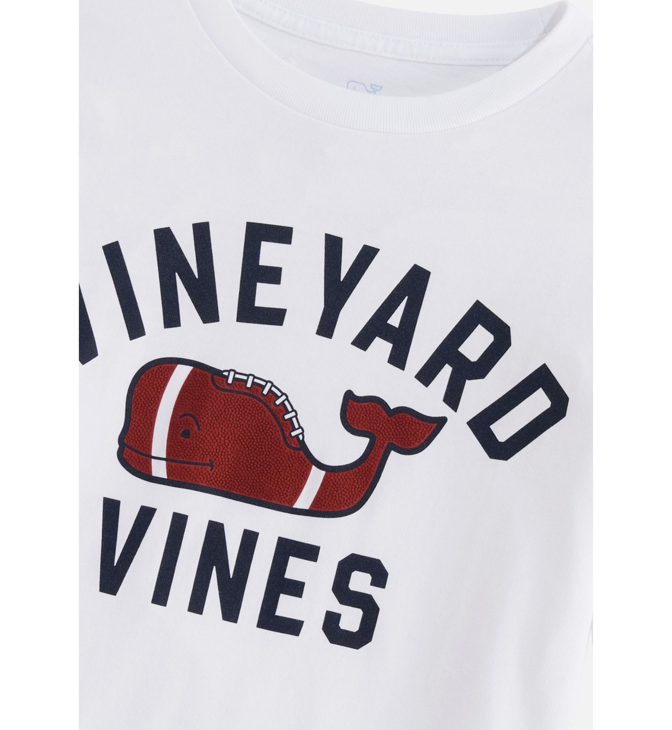Boys 8-20 Textured Football Whale T-Shirt