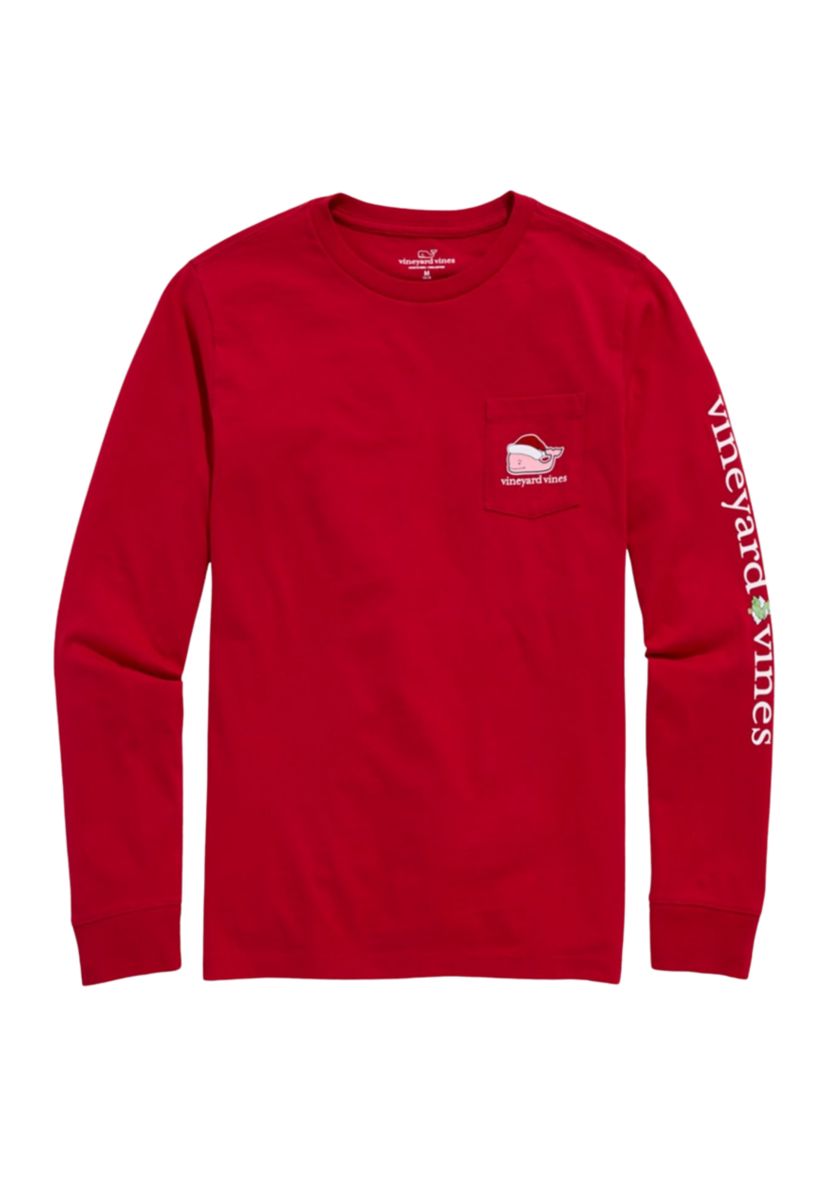 Boys 8-20 Santa Long Sleeve T-Shirt