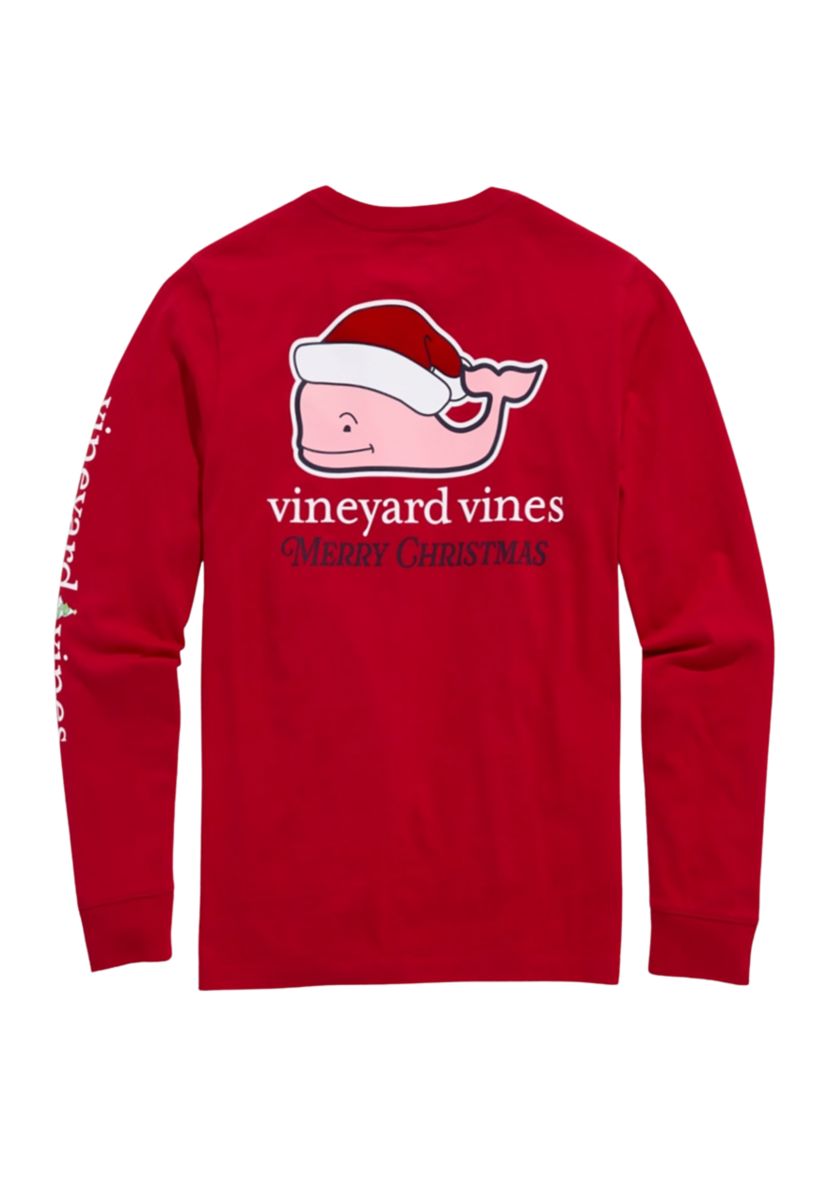 Boys 8-20 Santa Long Sleeve T-Shirt