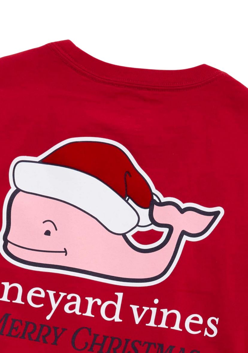 Boys 8-20 Santa Long Sleeve T-Shirt