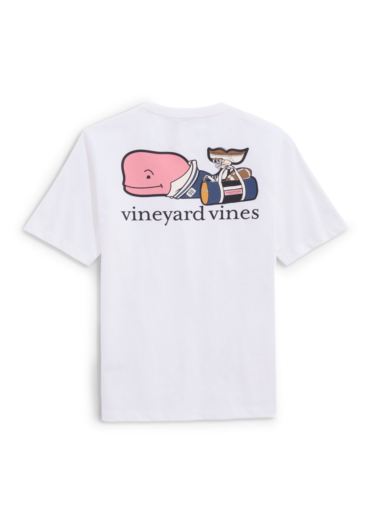 Boys 8-20 Short Sleeve Football Whale Logo Graphic T-Shirt 