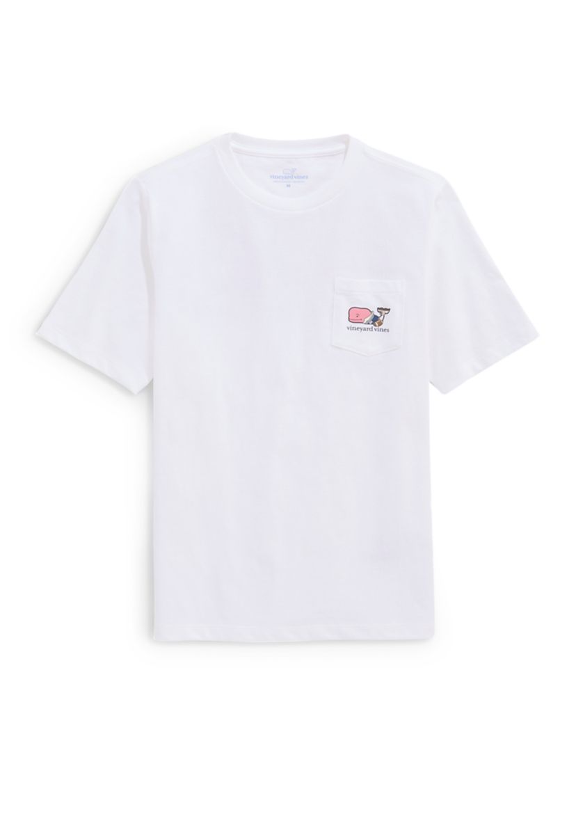 Boys 8-20 Short Sleeve Football Whale Logo Graphic T-Shirt 