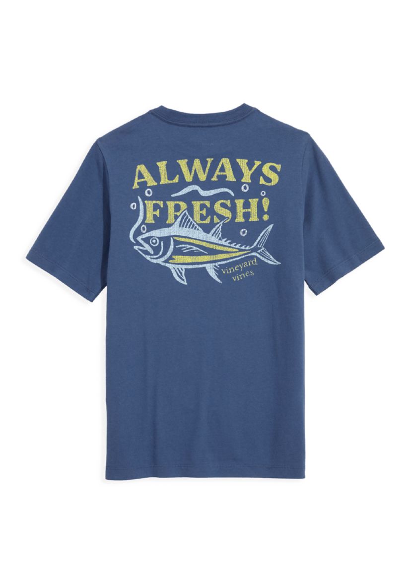 Boys 8-20 Short Sleeve Always Fresh Fish Graphic T-Shirt 