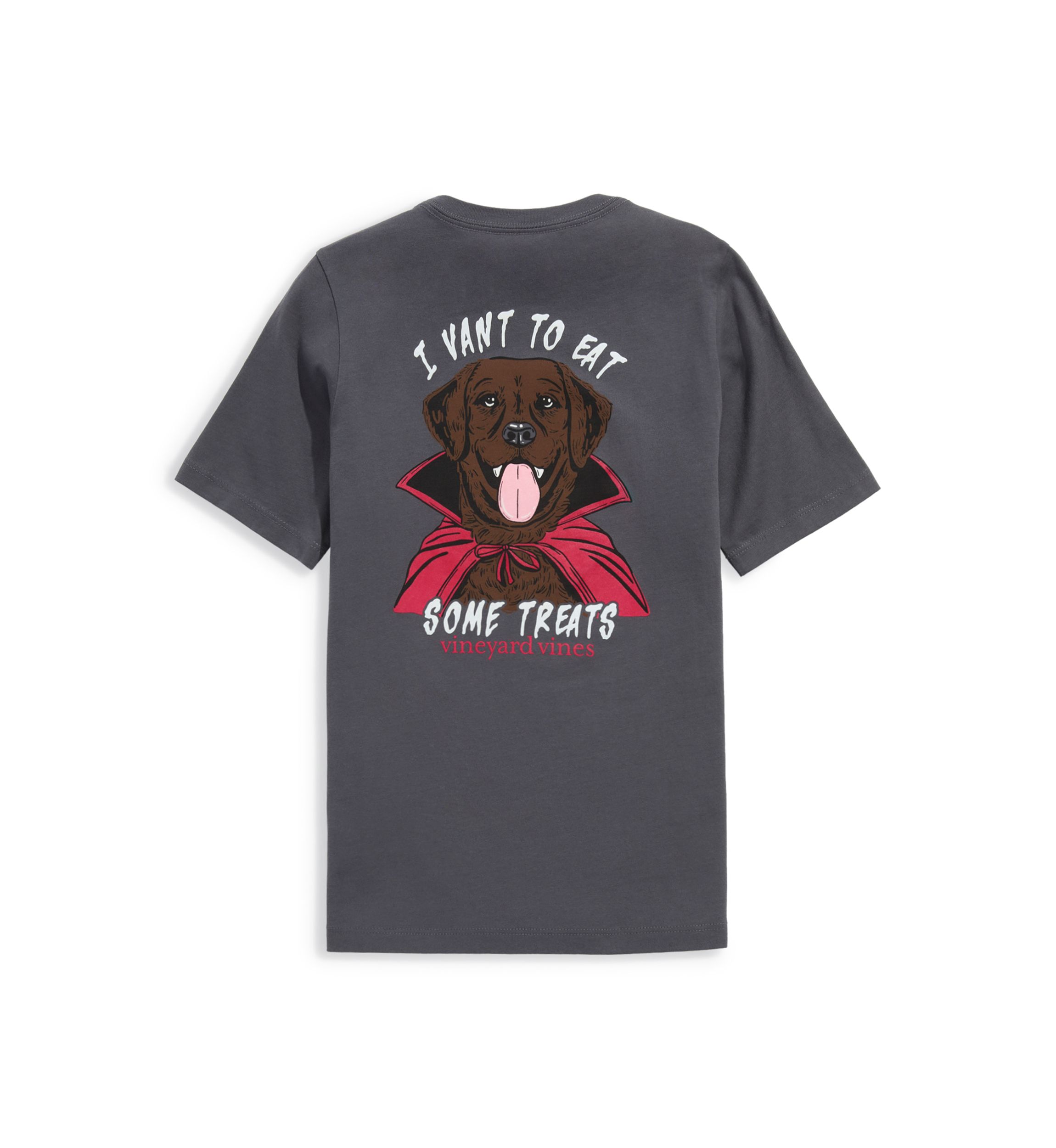 Boys 8-20 Short Sleeve I Vant to Eat Some Treats Dog Vampire Graphic T-Shirt 