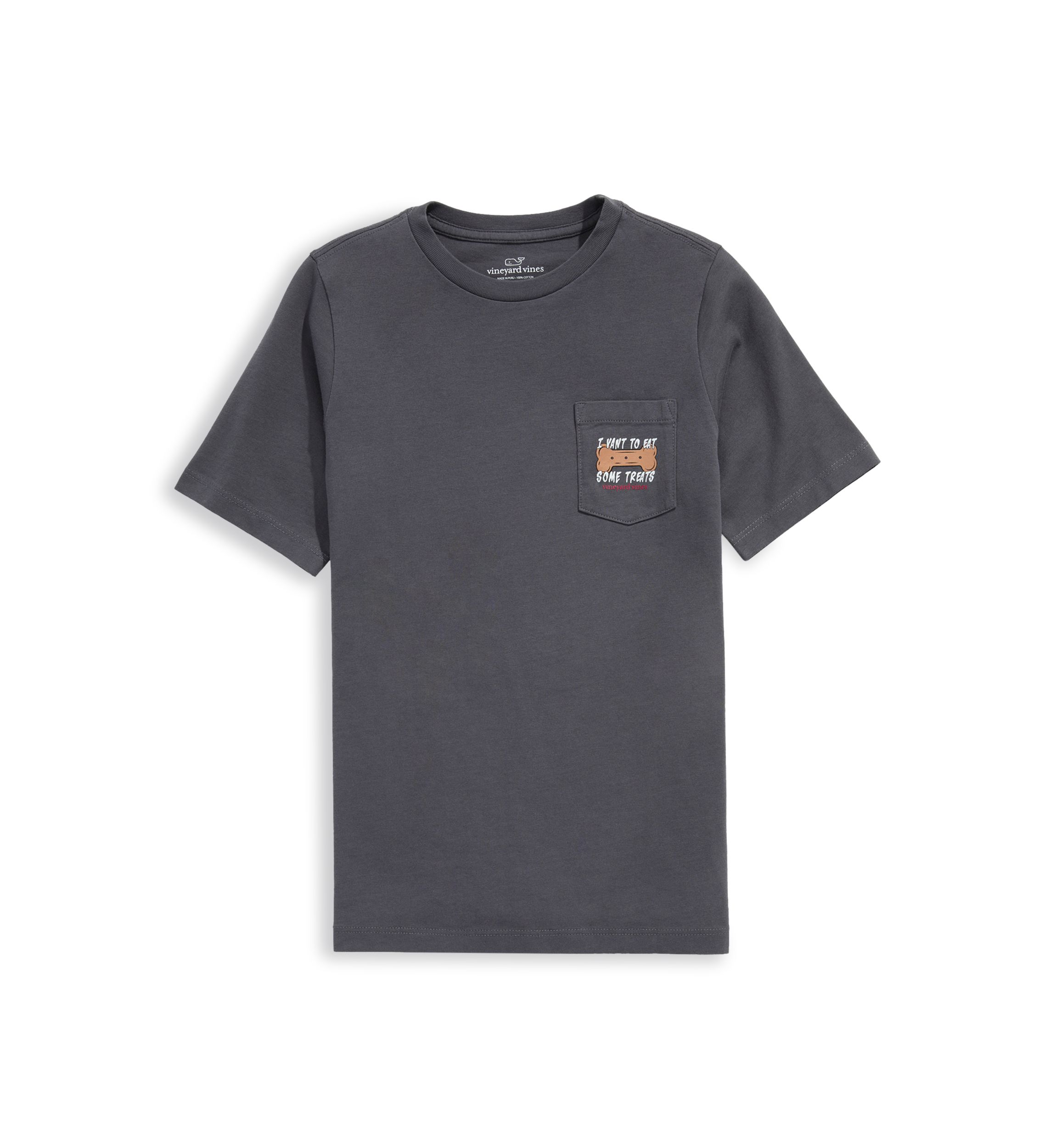Boys 8-20 Short Sleeve I Vant to Eat Some Treats Dog Vampire Graphic T-Shirt 