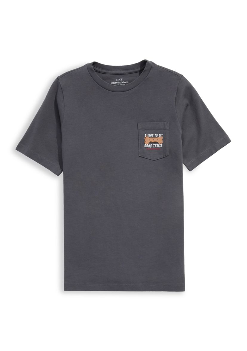 Boys 8-20 Short Sleeve I Vant to Eat Some Treats Dog Vampire Graphic T-Shirt 