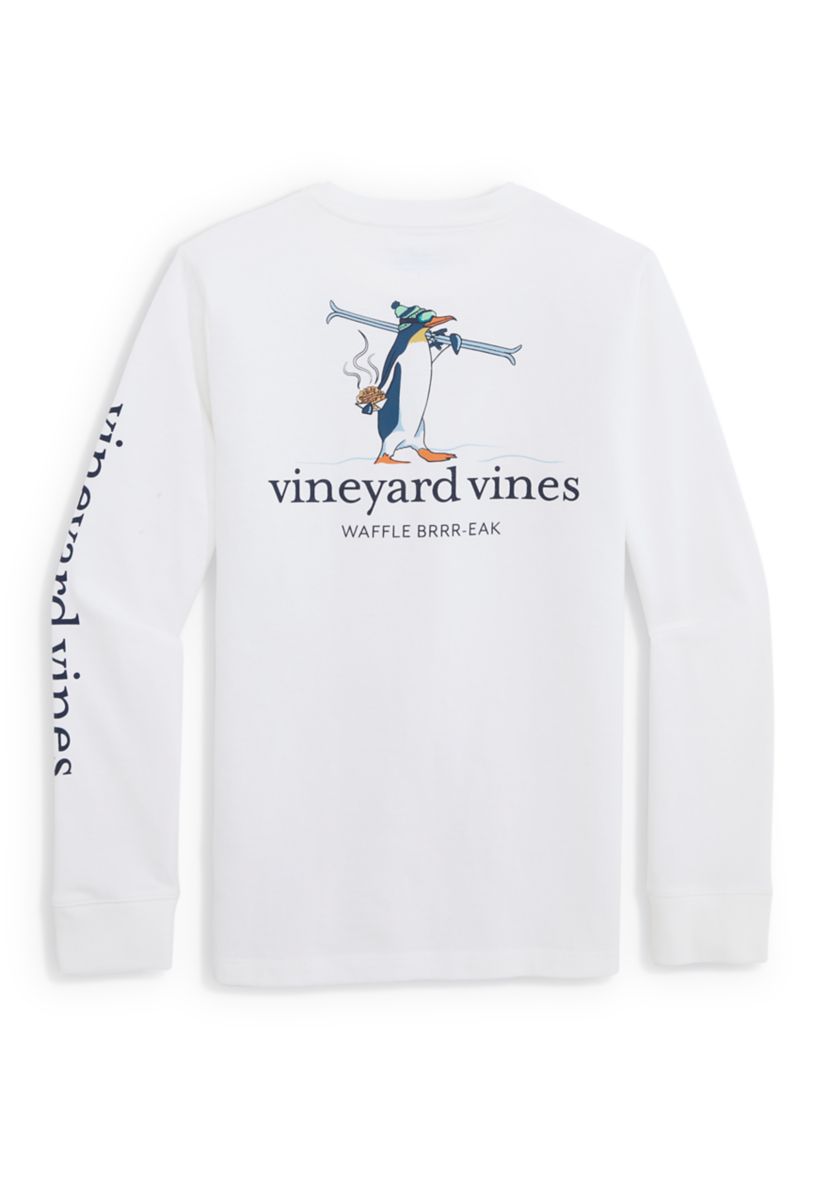 Vineyard Vines Boys 8-20 Waffle Break Long Sleeve Pocket Shirt | Belk