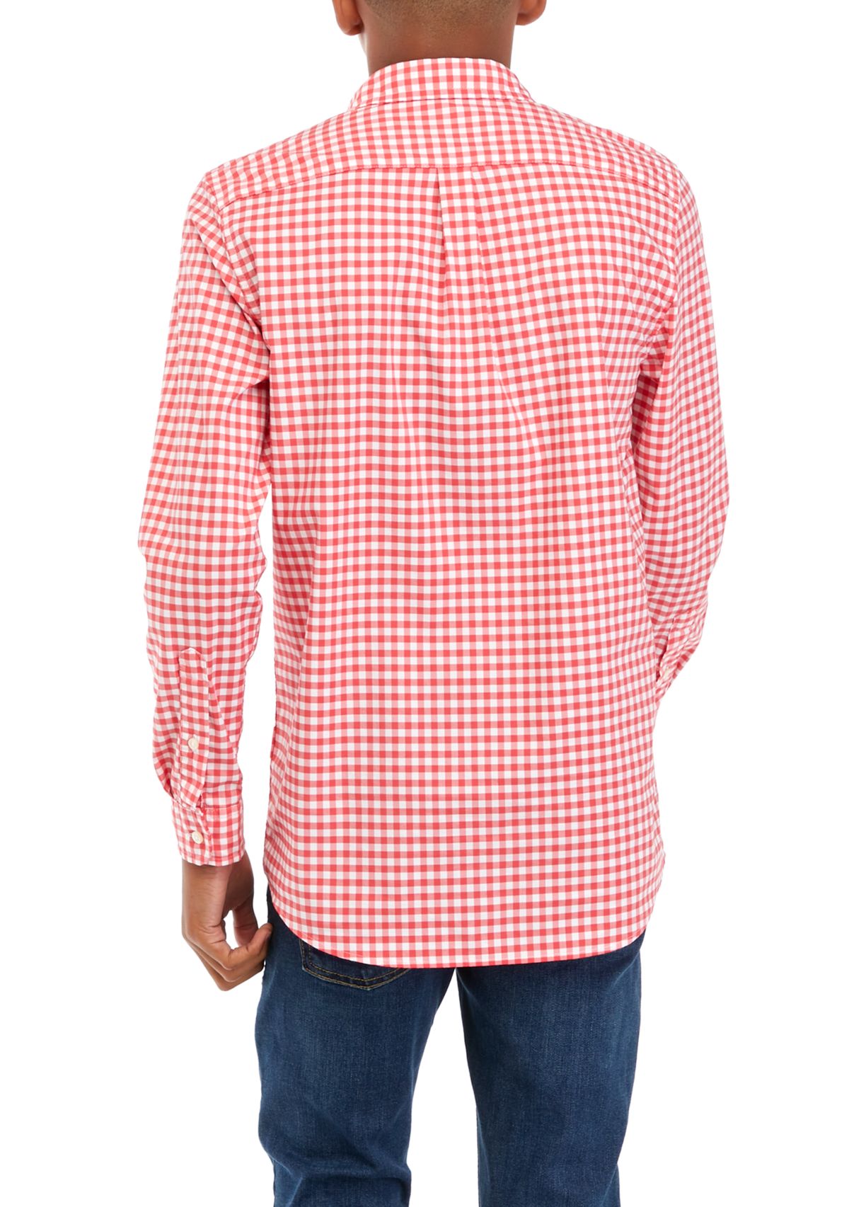 Boys 8-20 Classic Fit Gingham Shirt