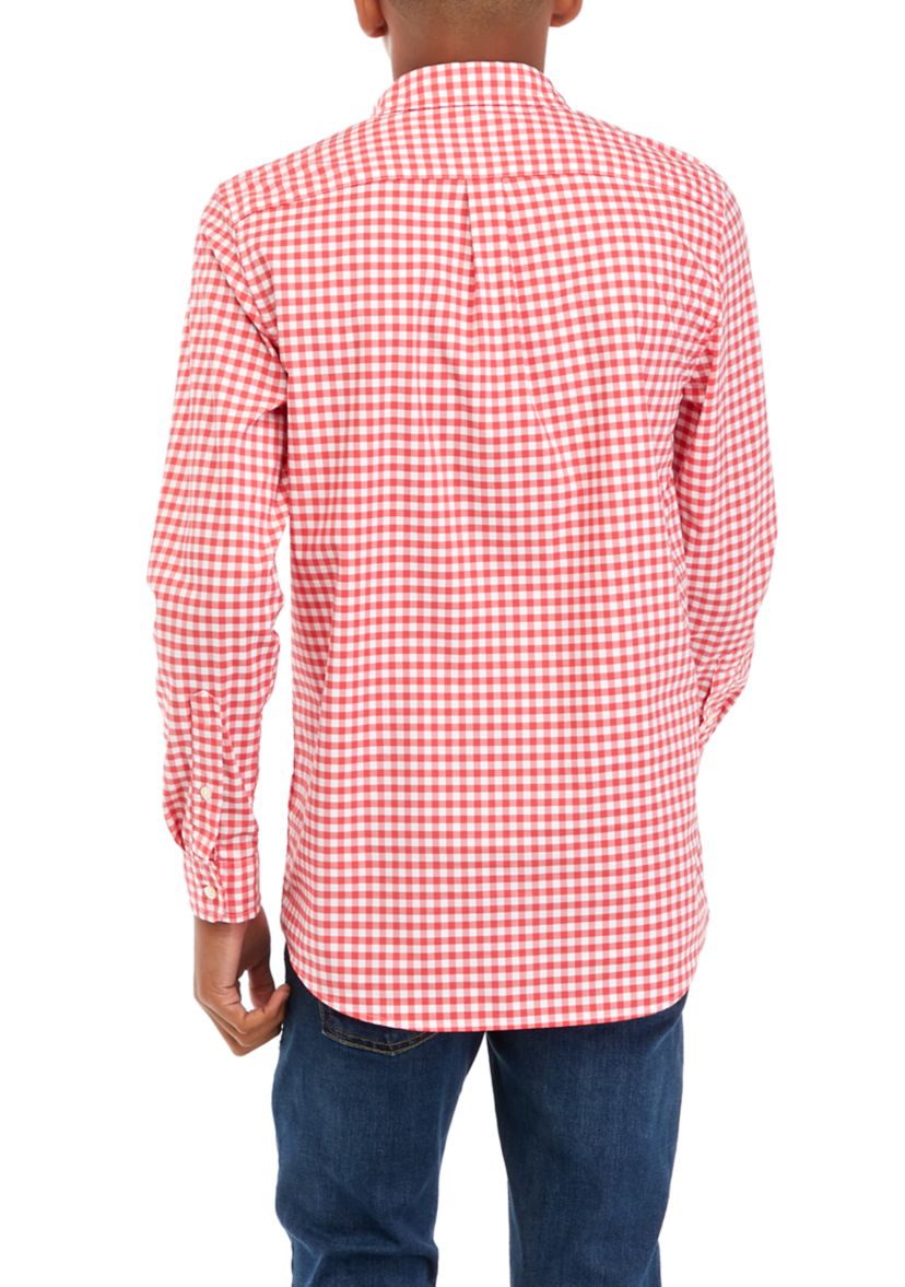 Boys 8-20 Classic Fit Gingham Shirt