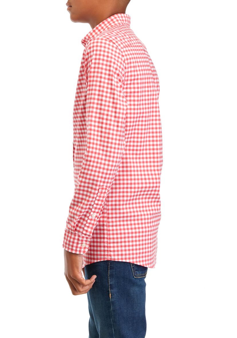 Boys 8-20 Classic Fit Gingham Shirt