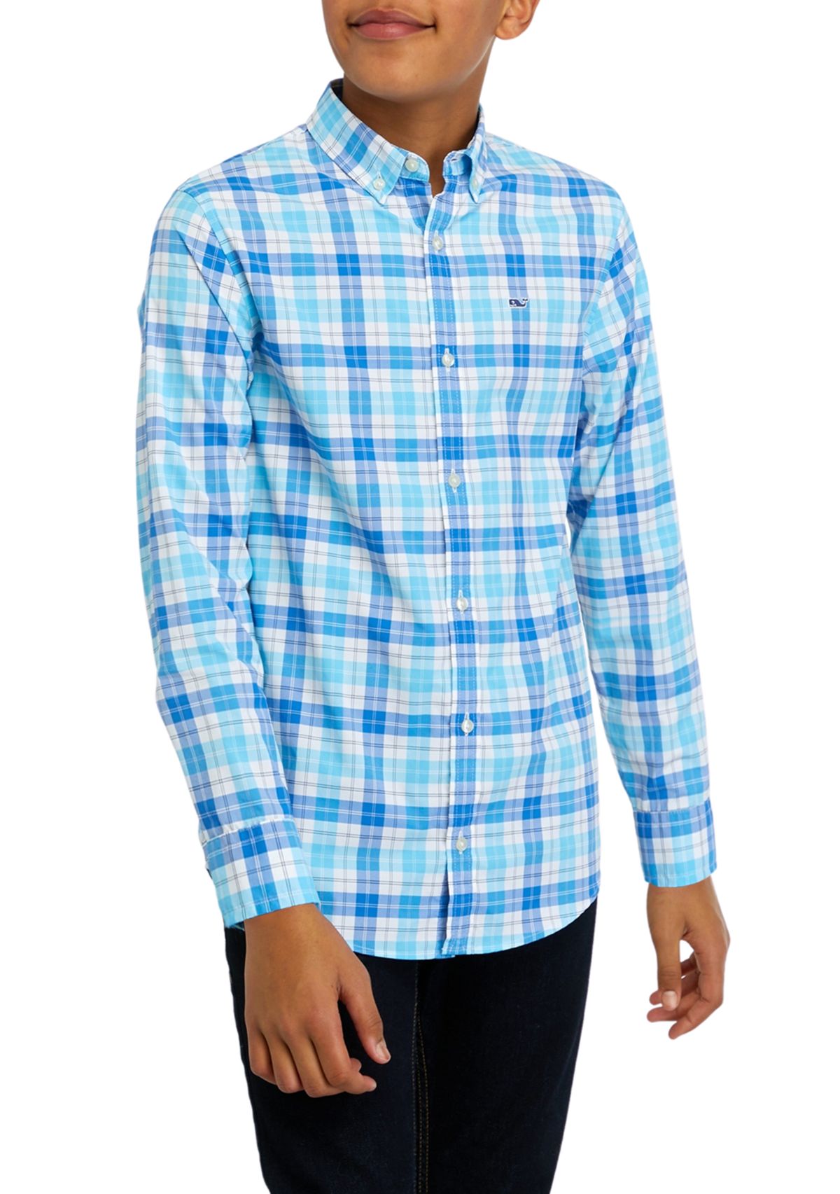 Boys 8-20 Plaid On the Go Nylon Shirt