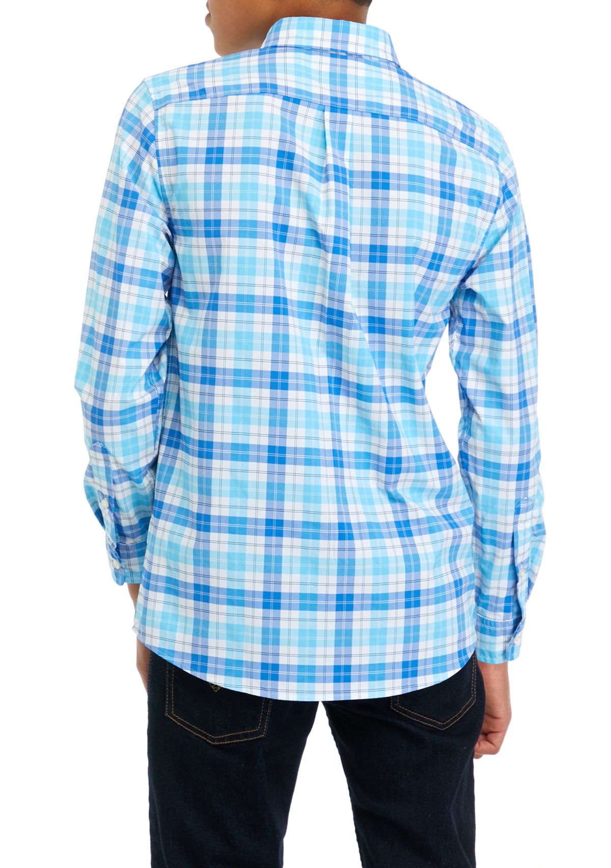 Boys 8-20 Plaid On the Go Nylon Shirt
