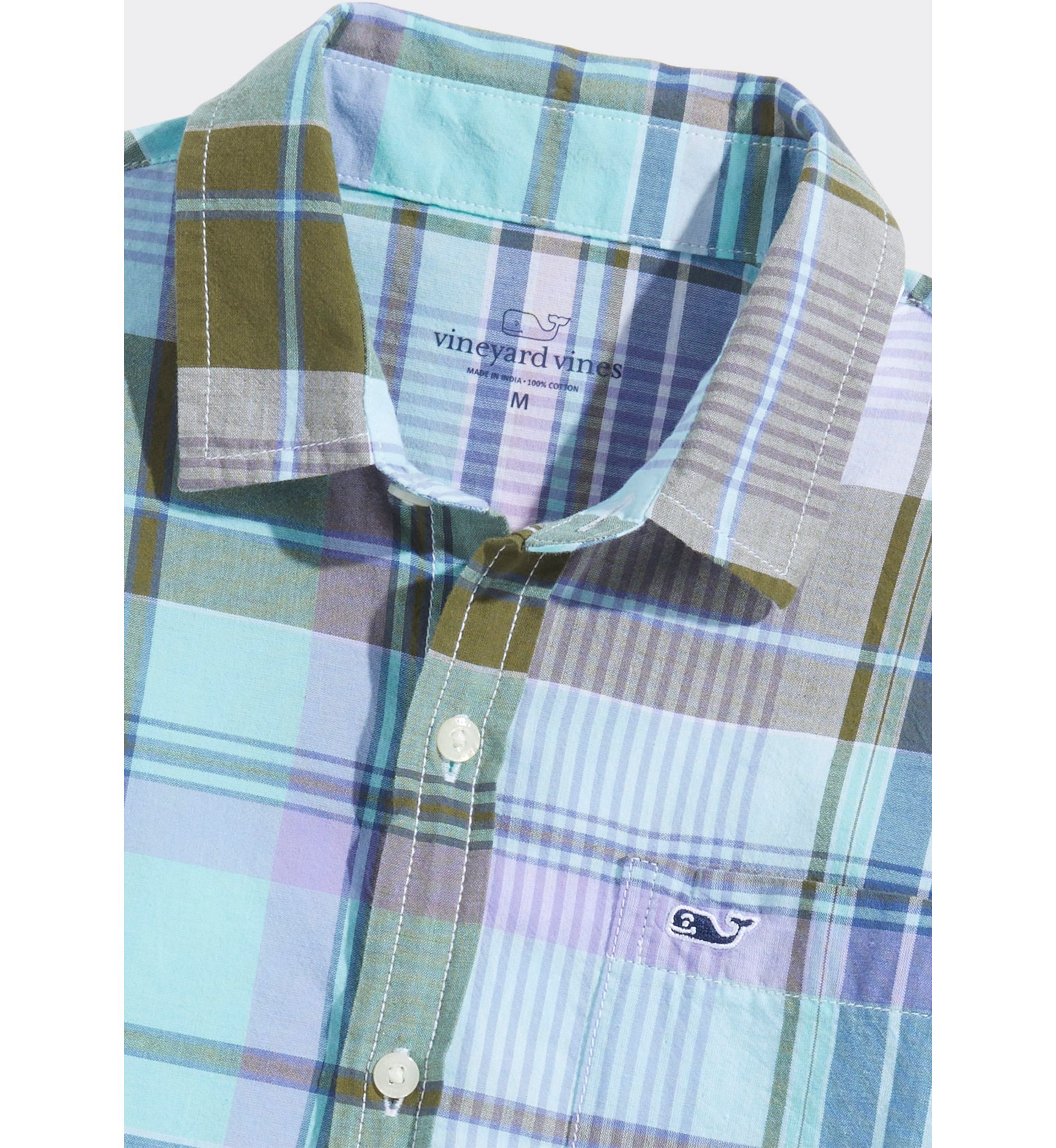Boys 8-20 Short Sleeve Madras Plaid Shirt 